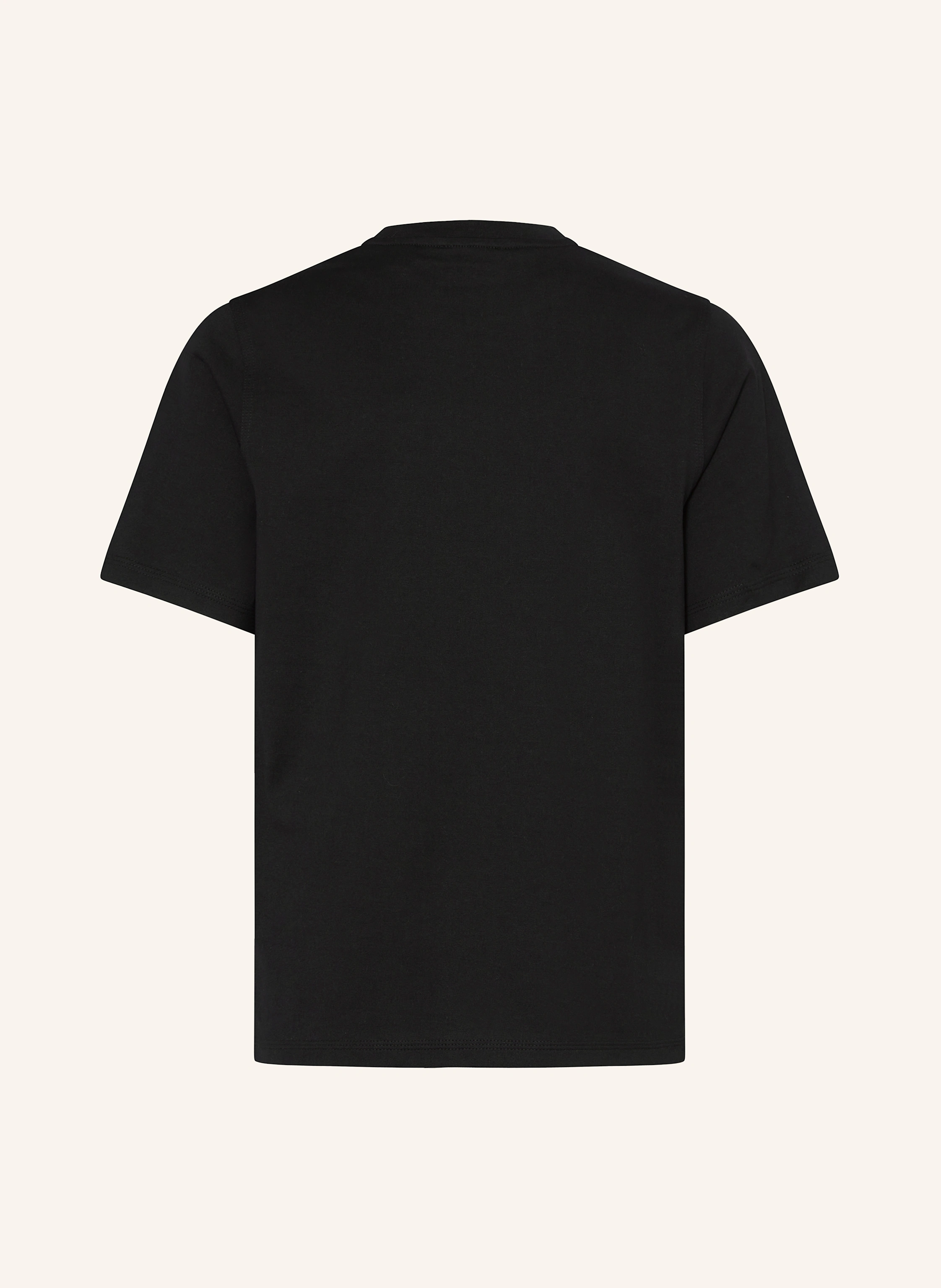 BURBERRY T-shirt with tuxedo stripes: BLACK