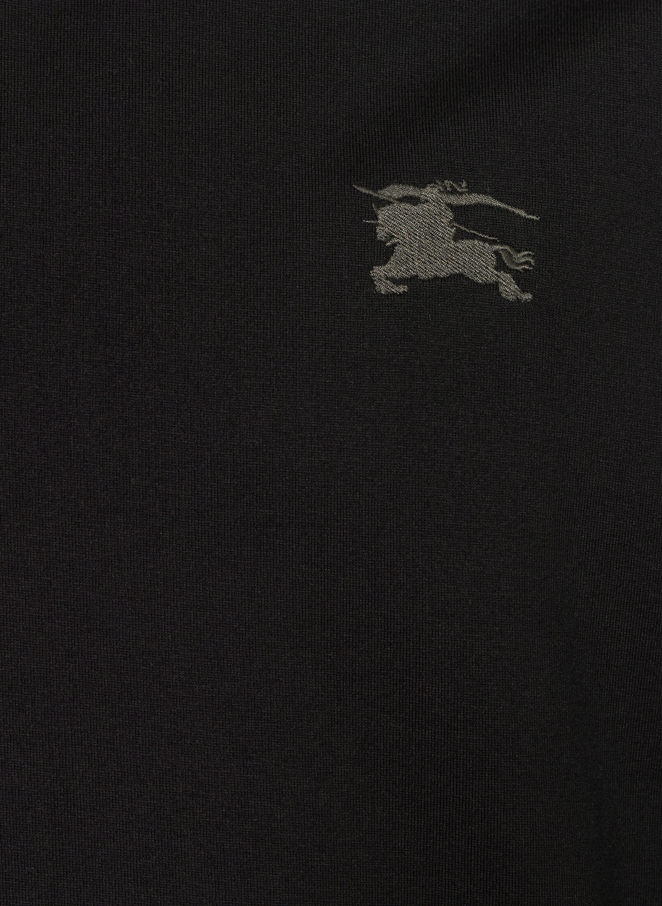 BURBERRY T-shirt with tuxedo stripes: BLACK