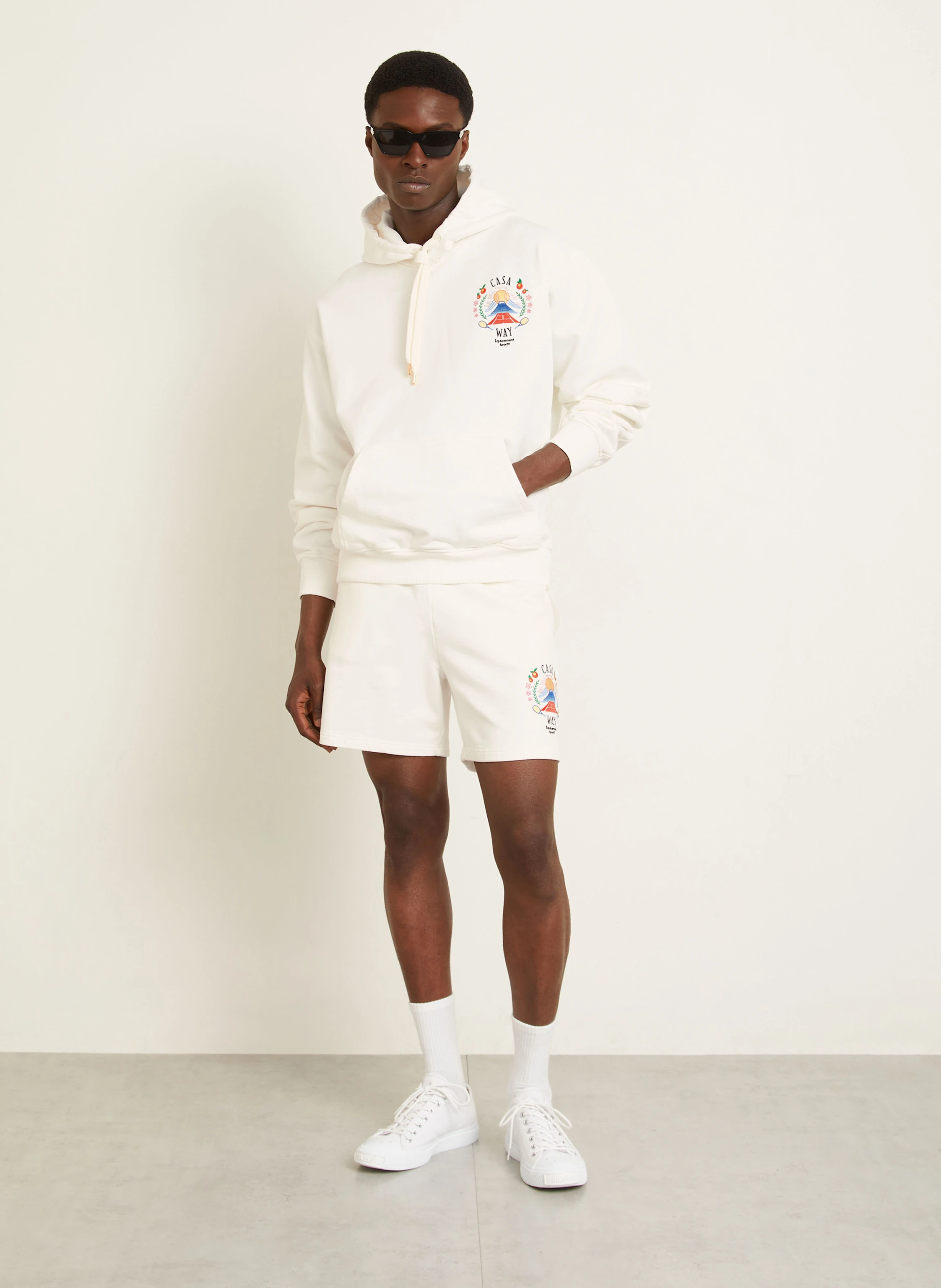 Casablanca Hoodie: CREAM