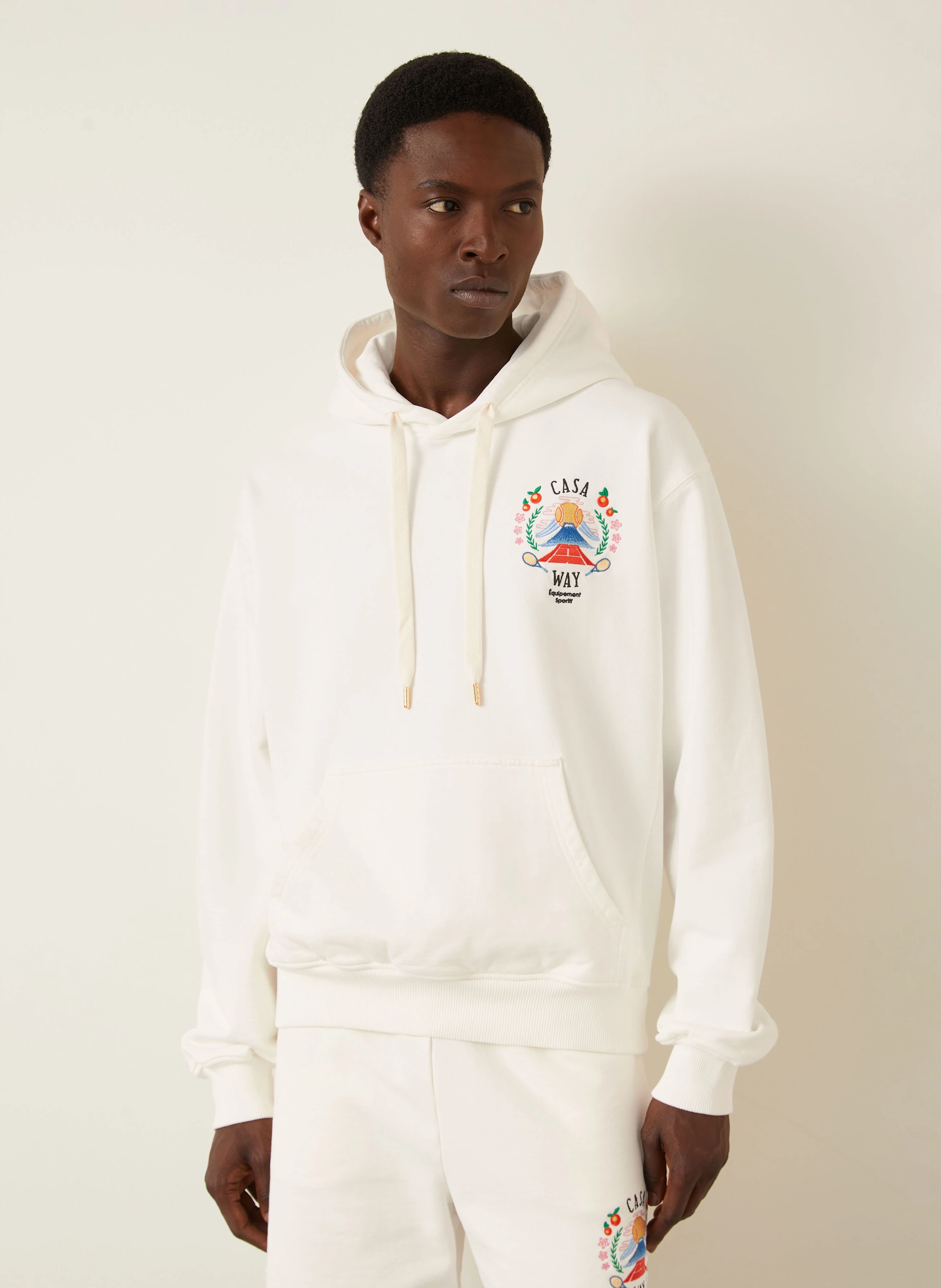 Casablanca Hoodie: CREAM