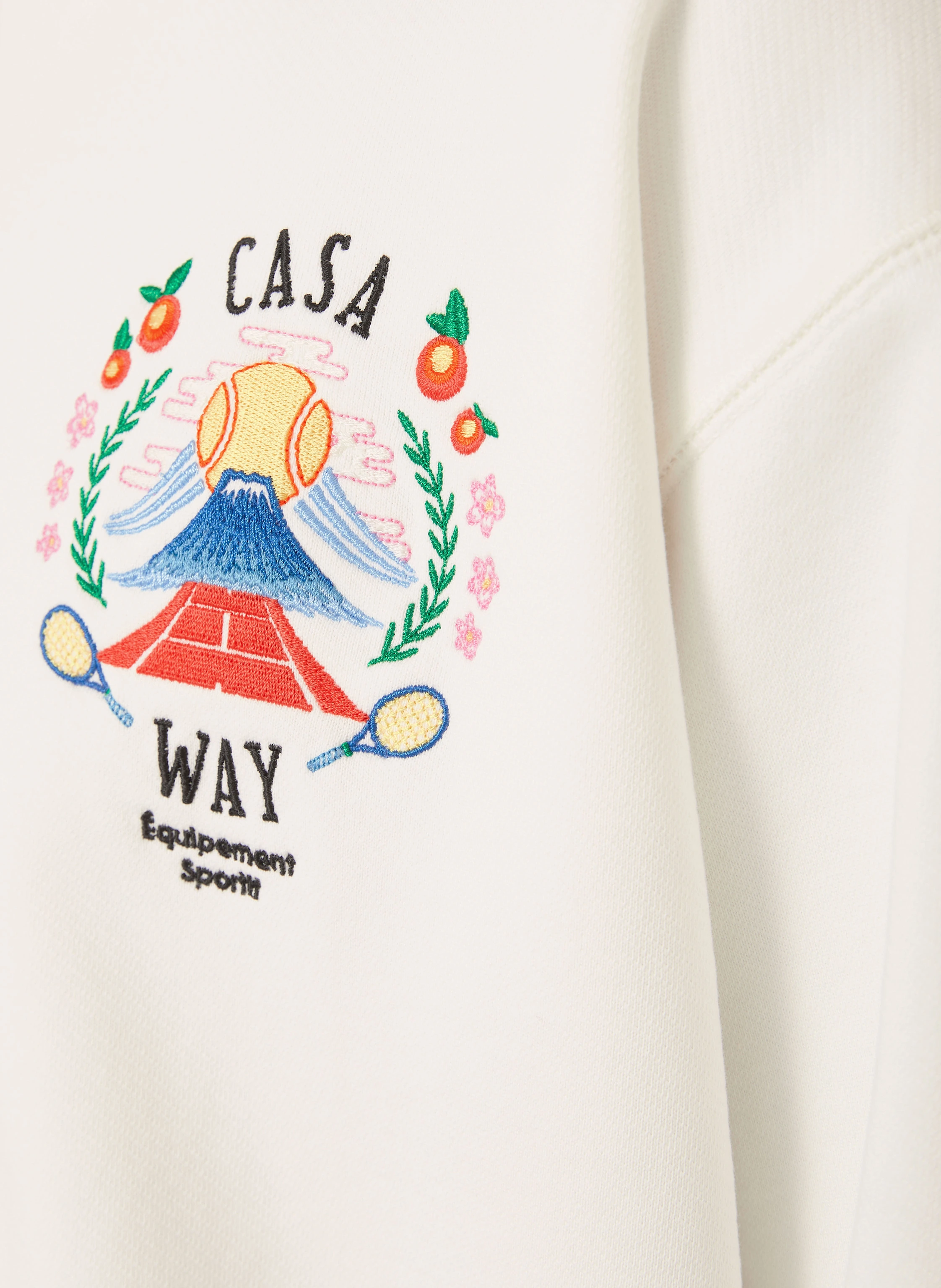 Casablanca Hoodie: CREAM