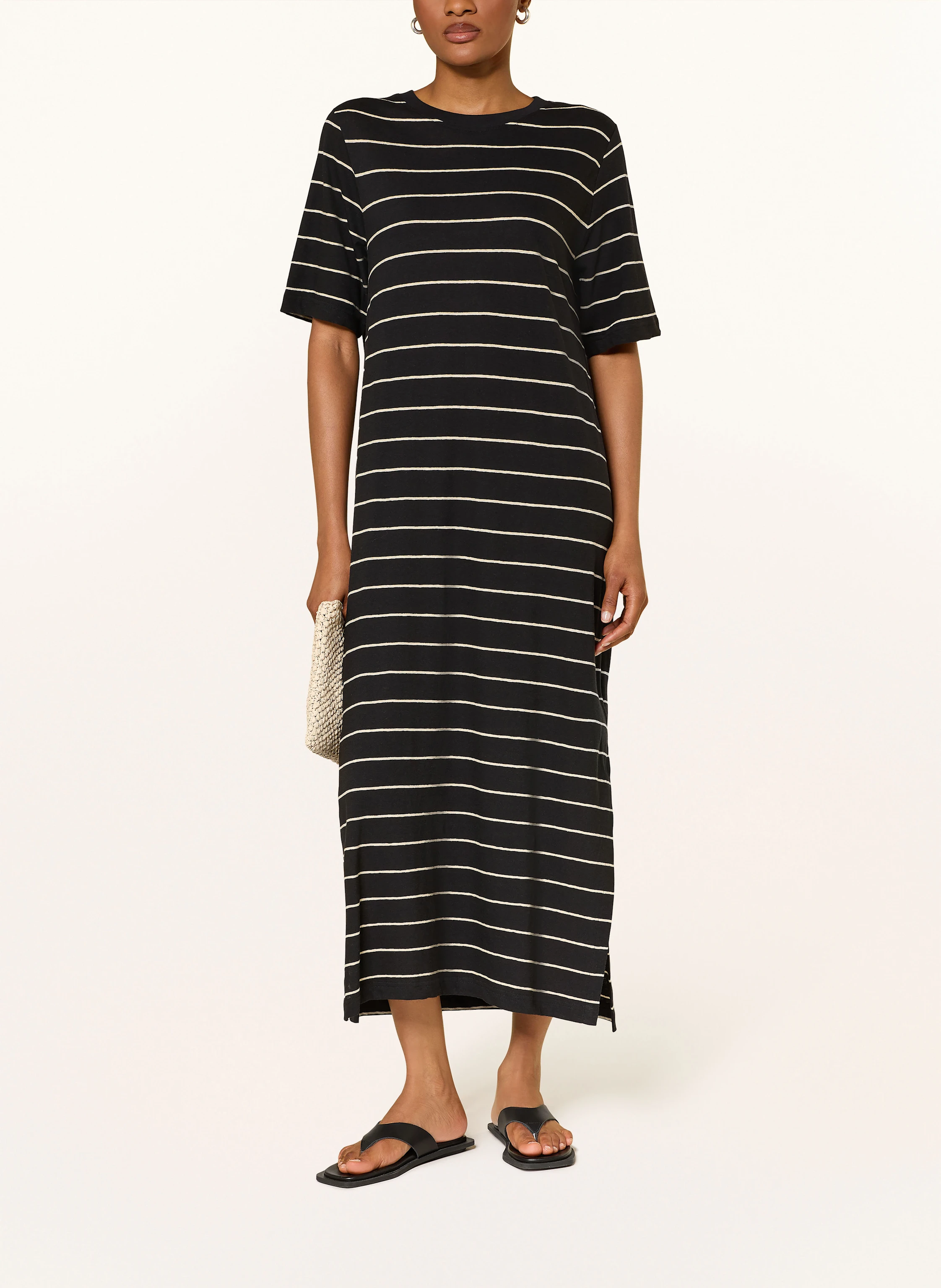 knee length dresses for ladies Denver Patched Pocket Linen Dress  La Garonne