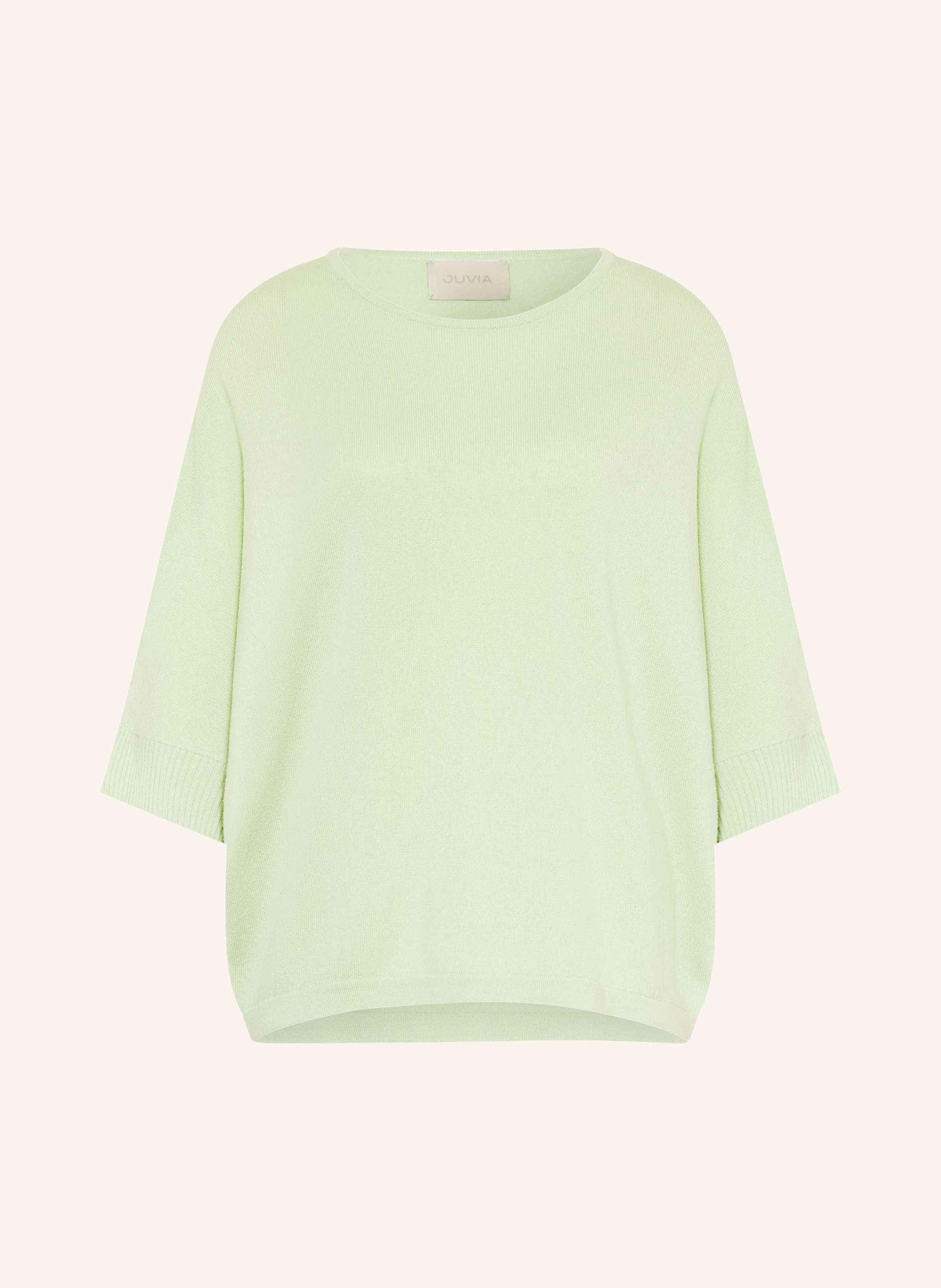 Juvia BLANCA sweater with 3/4 sleeves: LIGHT GREEN
