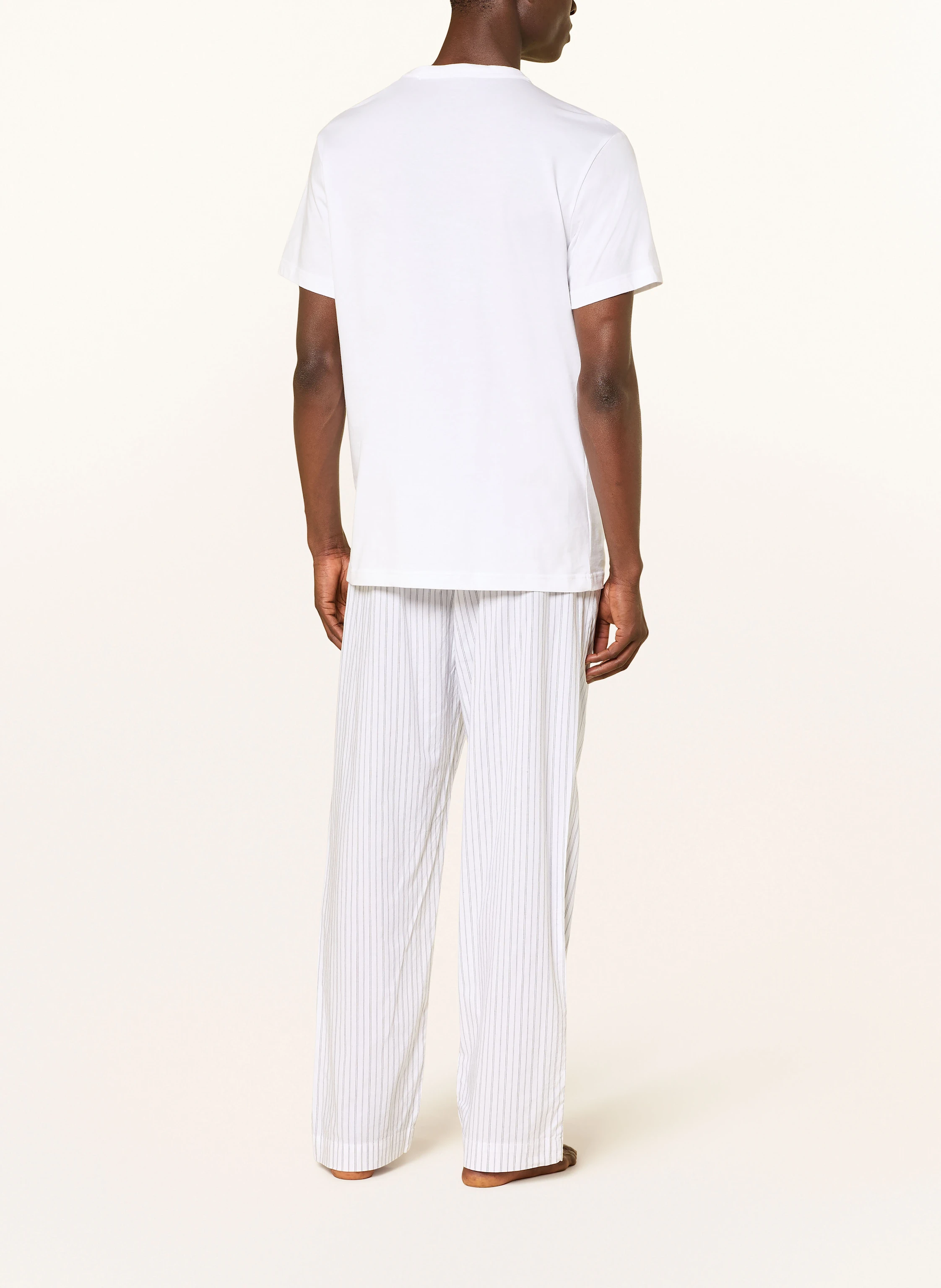 Calvin Klein Pajama shirt: 41G Classic White w/ Deep Lagoon Logo