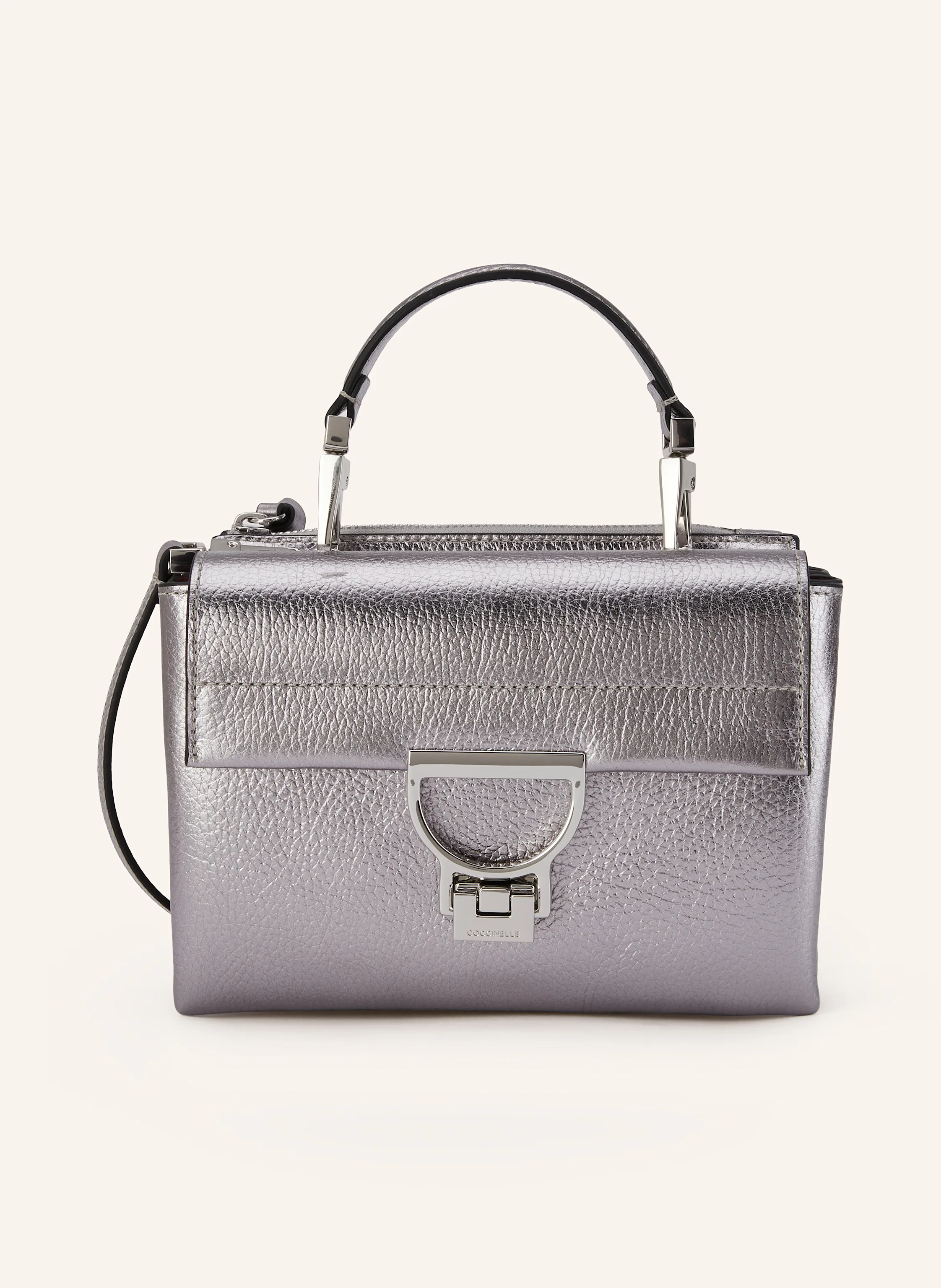 COCCINELLE ARLETTIS MINI handbag in silver