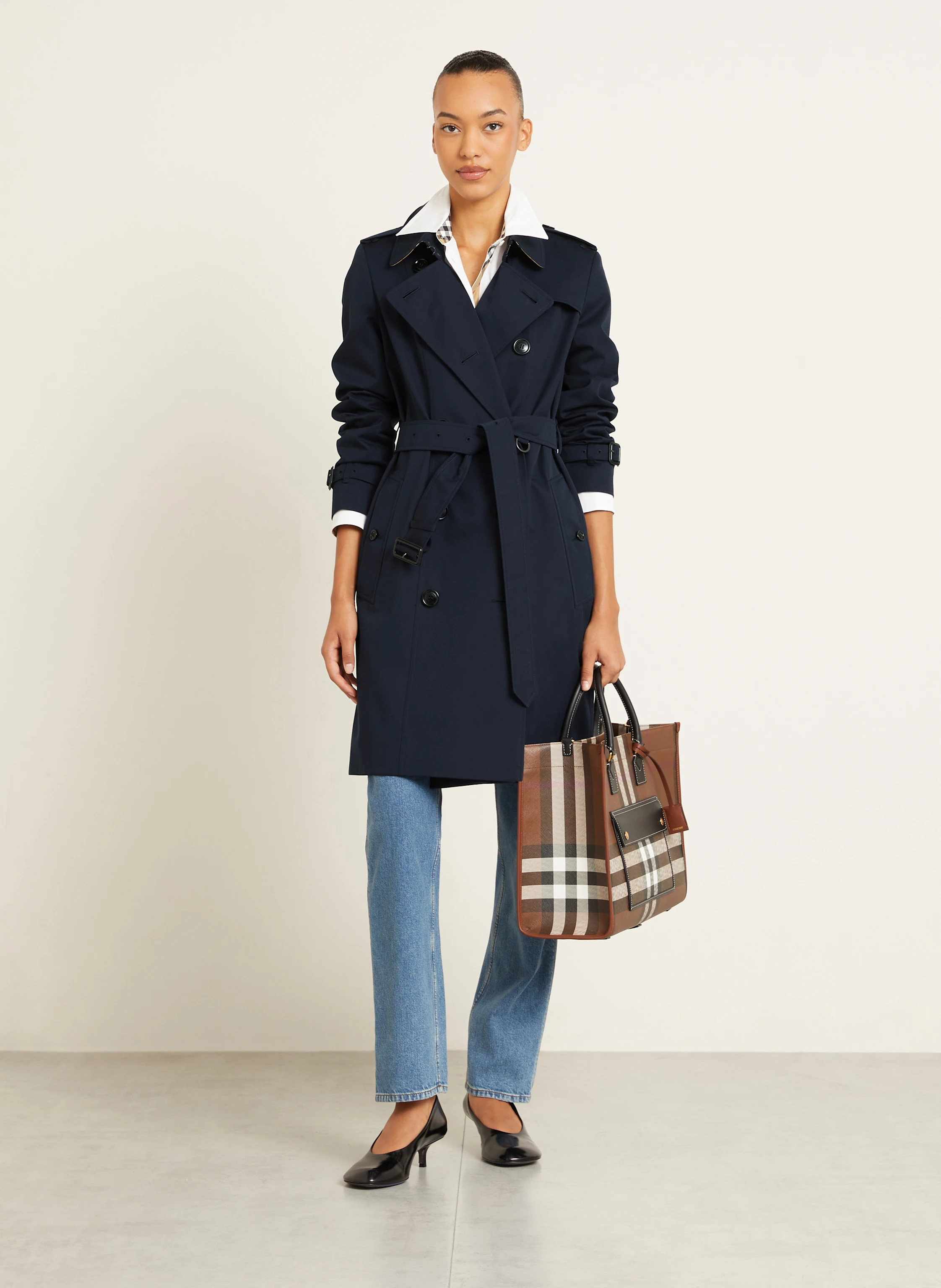 BURBERRY Trench coat in dark blue