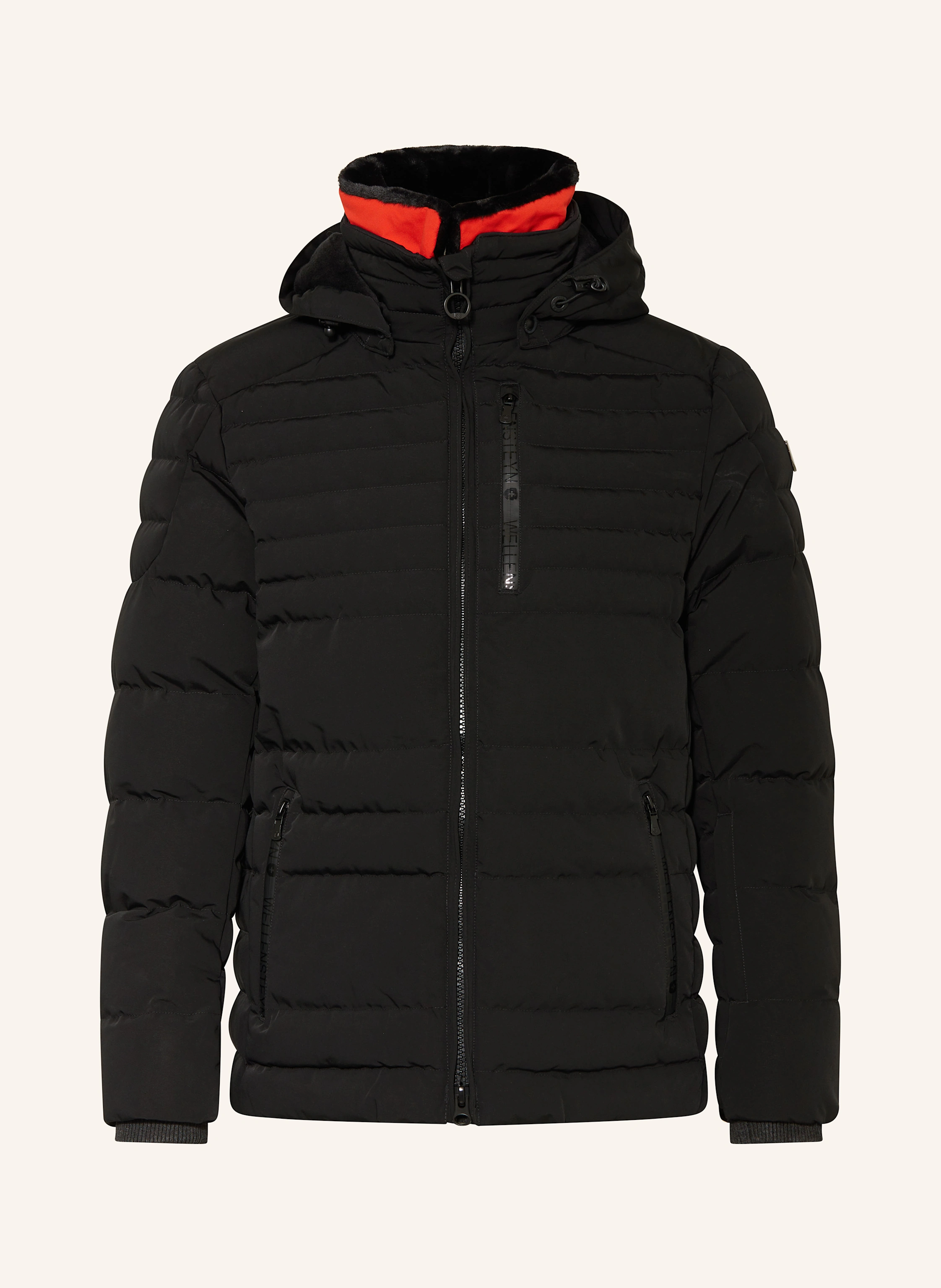 WELLENSTEYN Skijacke POLAR mit abnehmbarem Kunstpelz in schwarz