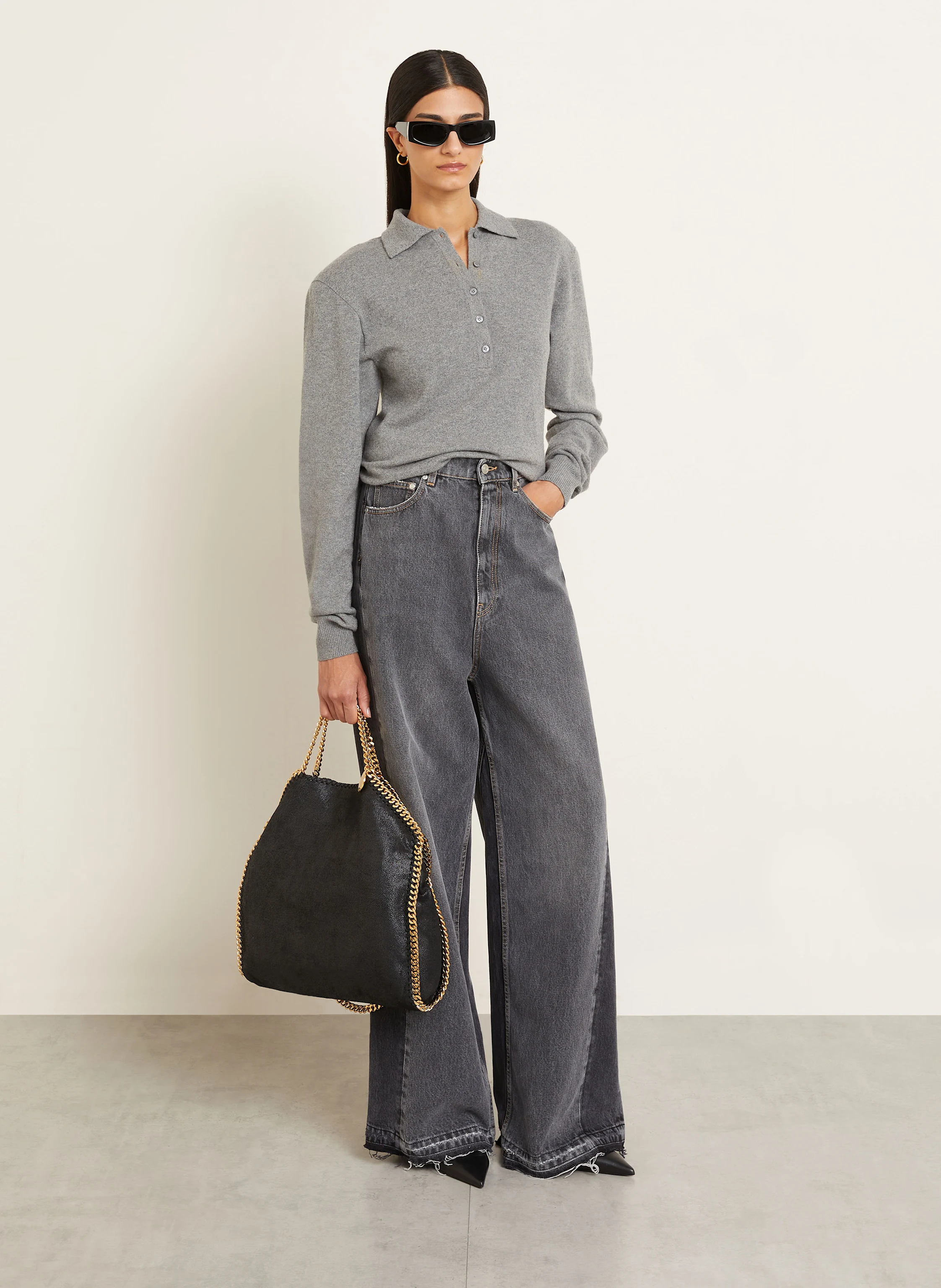 STELLA McCARTNEY Shopper FALABELLA in black