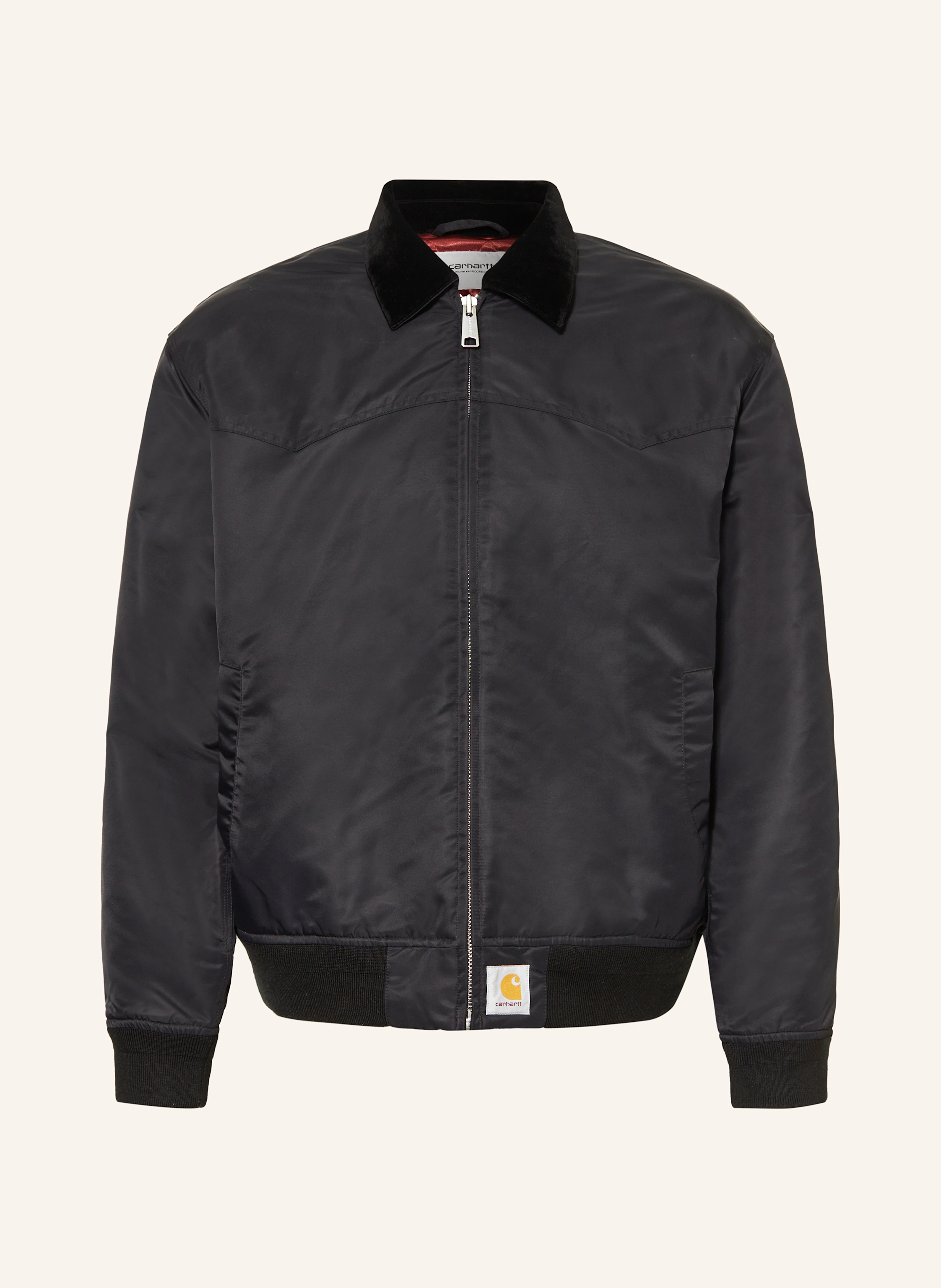 carhartt WIP SANTA FE bomber jacket in black