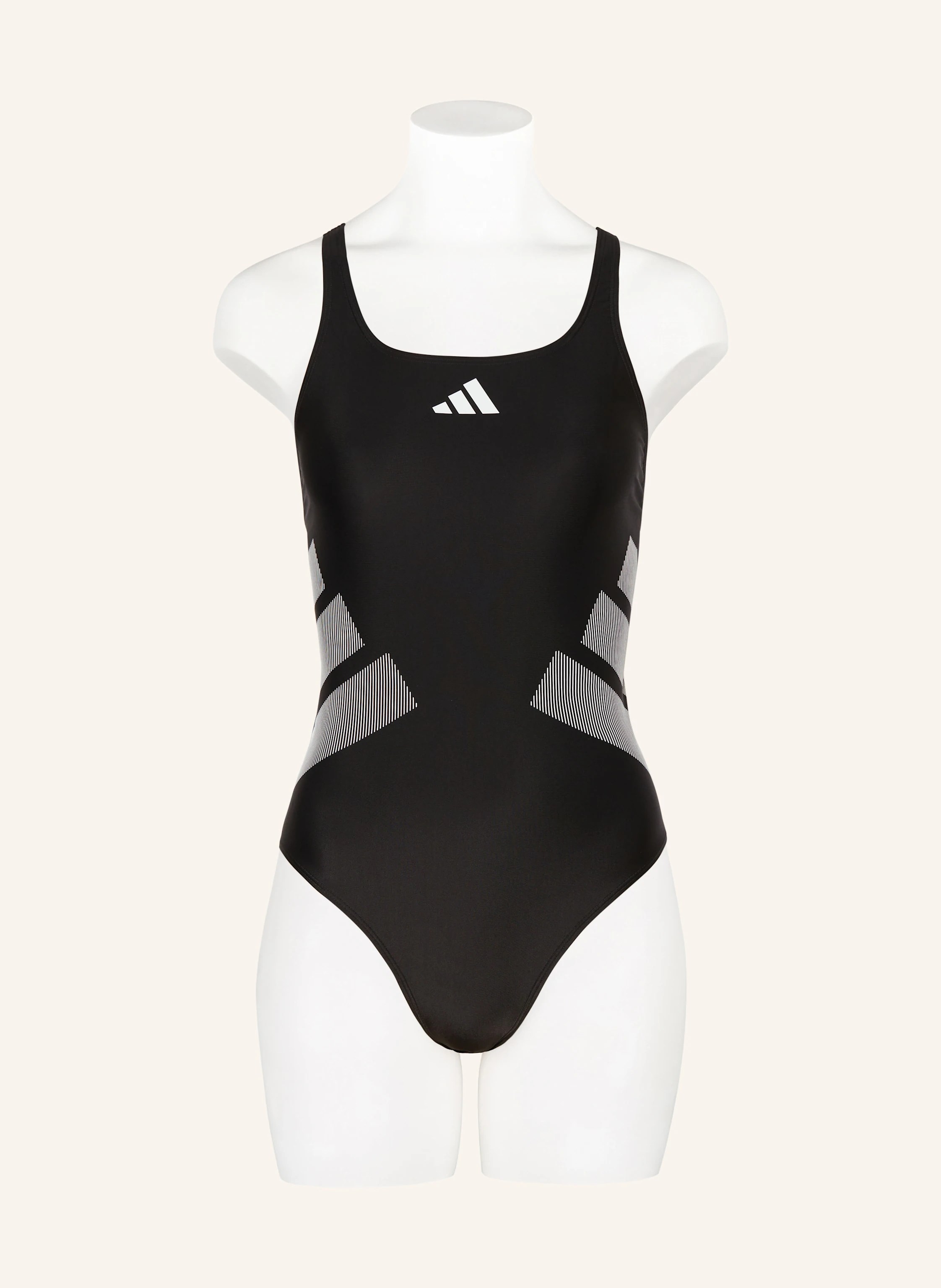 One Piece Black Adidas Swim Shorts Adidas LOGO C-BACK Swimsuit In