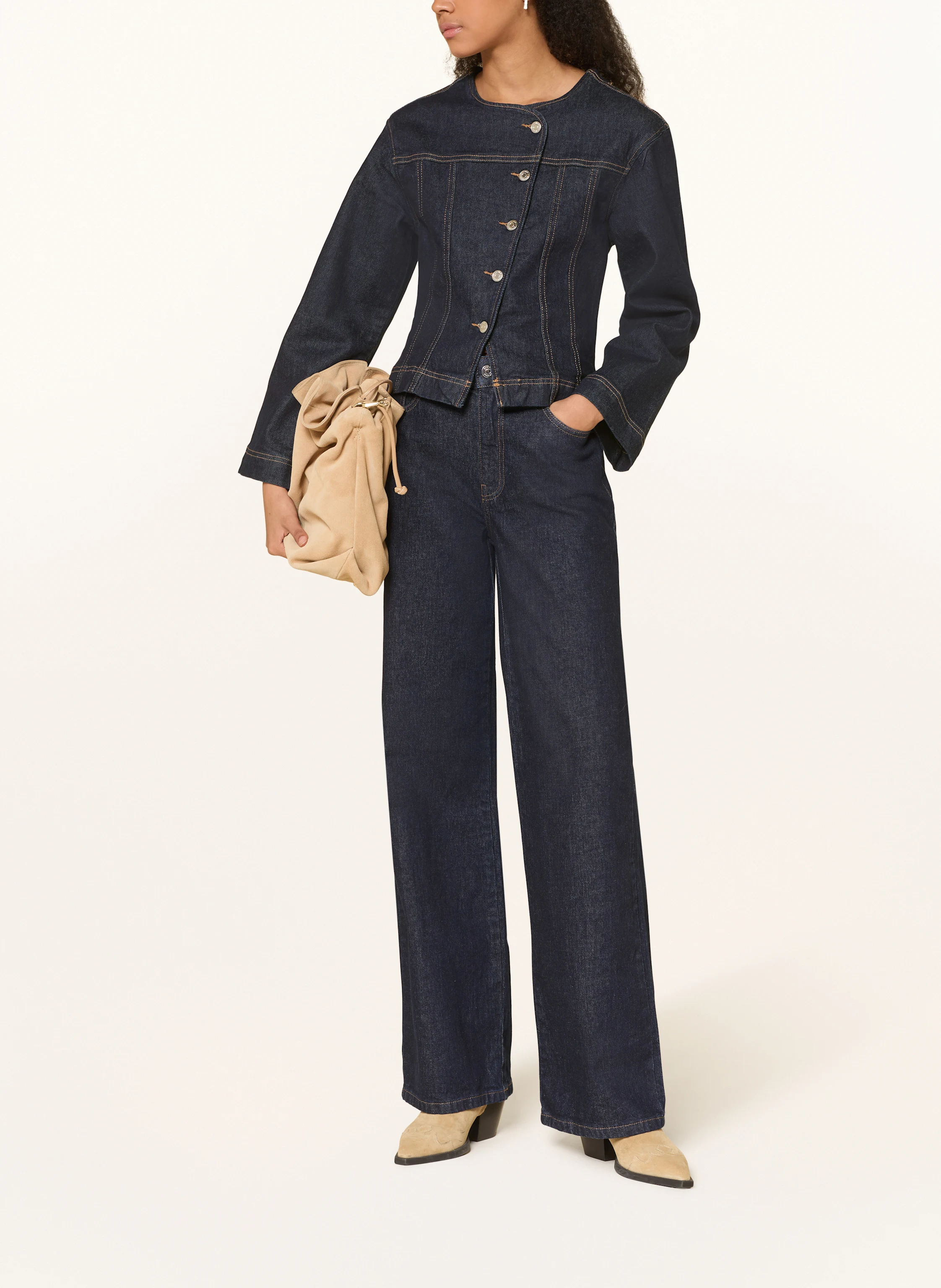 GESTUZ Wide leg jeans GZSUMMER: 107896 Unwashed denim