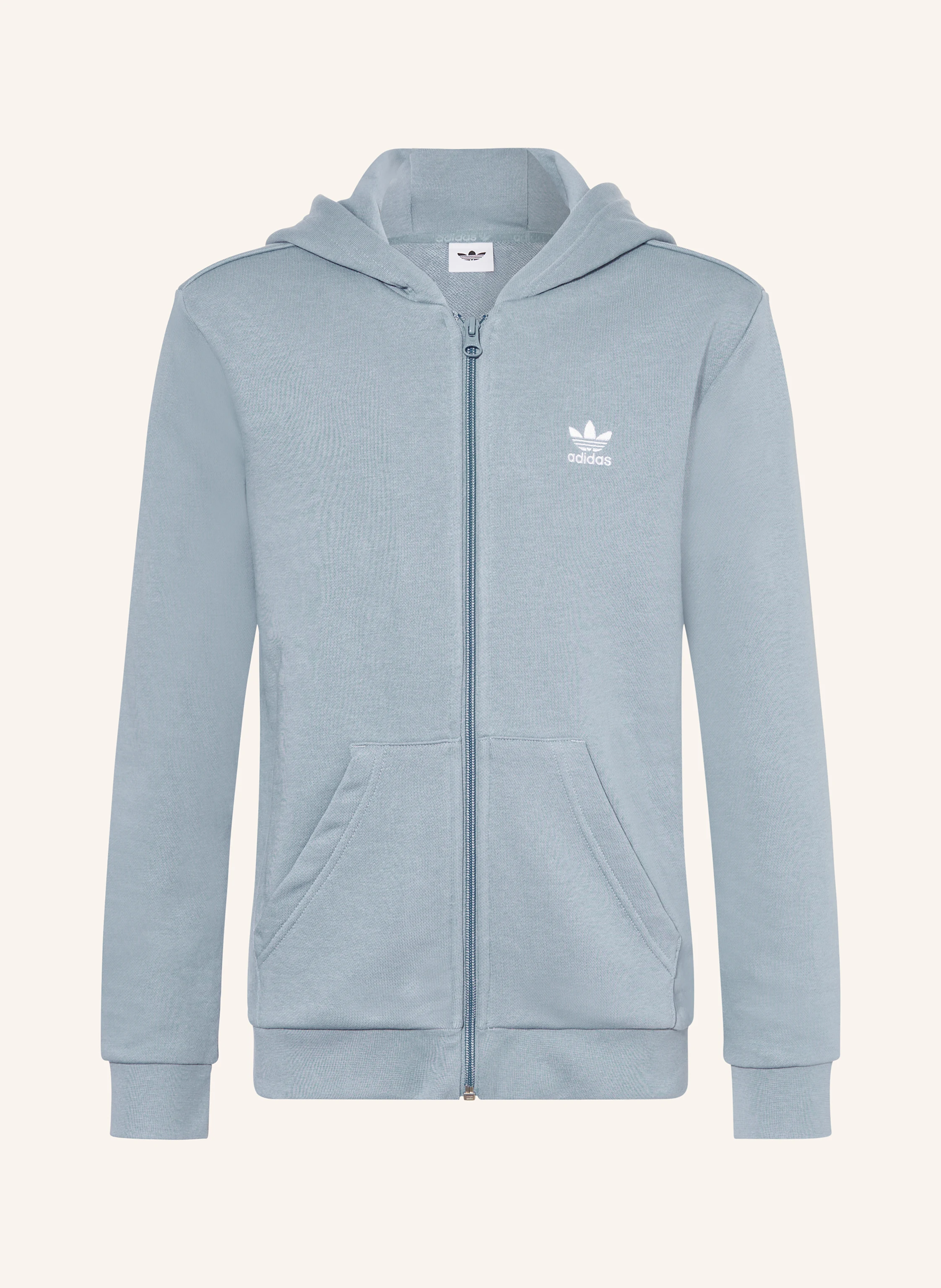 adidas Originals Sweat jacket FULL ZIP HOODIE in light blue