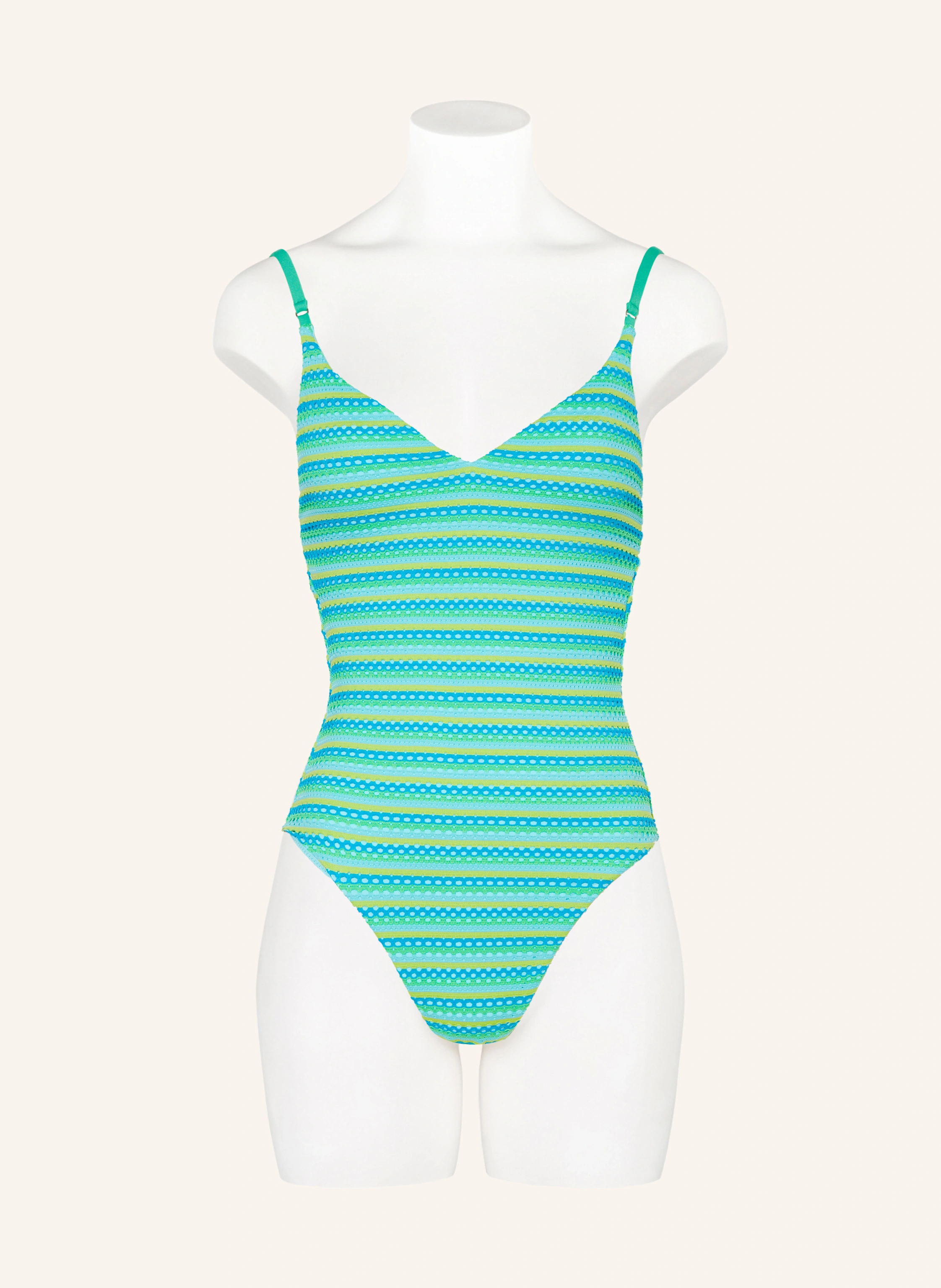 SEAFOLLY CALYPSO swimsuit: TURQUOISE / YELLOW / LIGHT GREEN