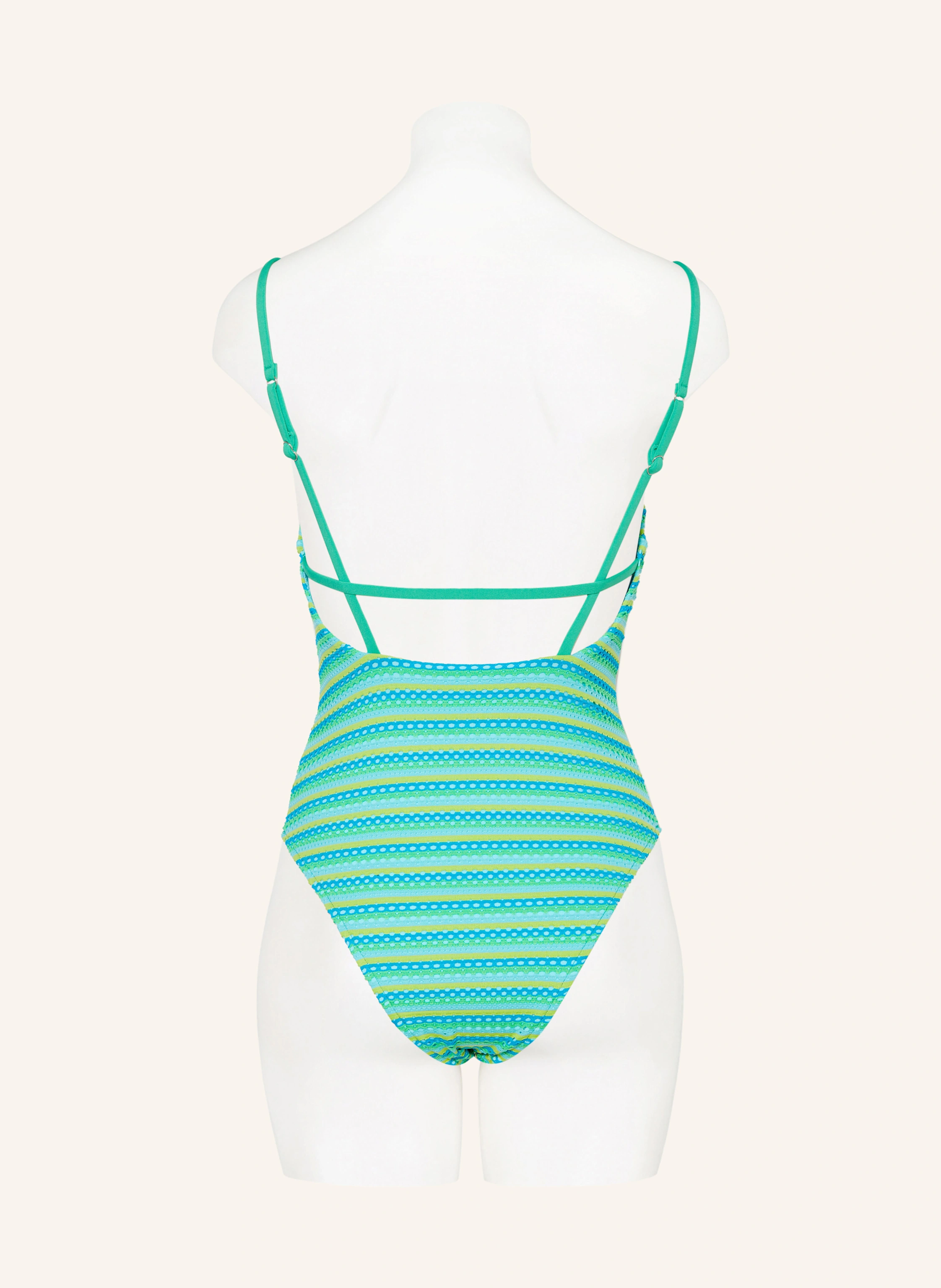 SEAFOLLY CALYPSO swimsuit: TURQUOISE / YELLOW / LIGHT GREEN