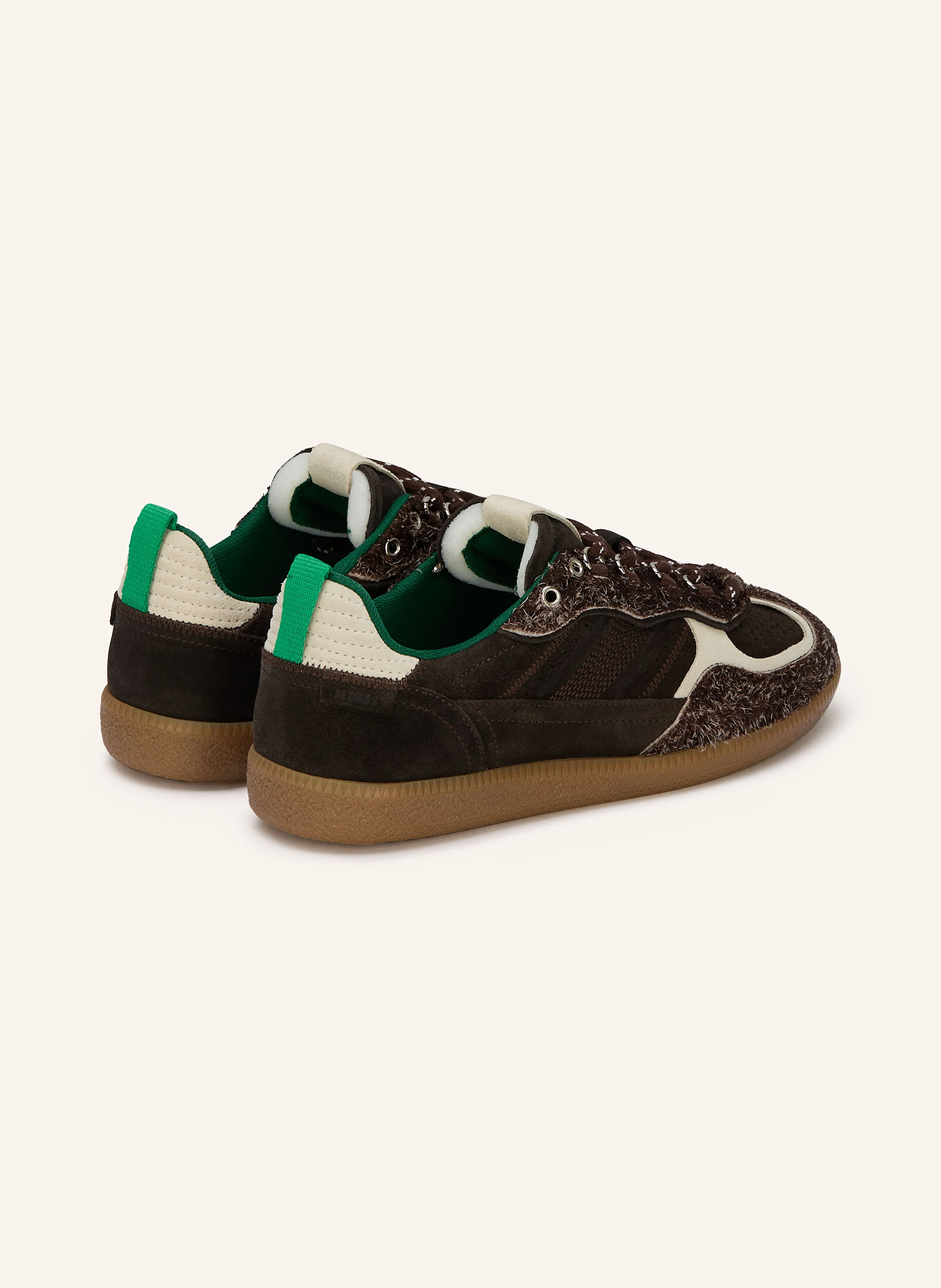 ALOHAS Sneaker TB.490: DARK BROWN / ECRU / GREEN