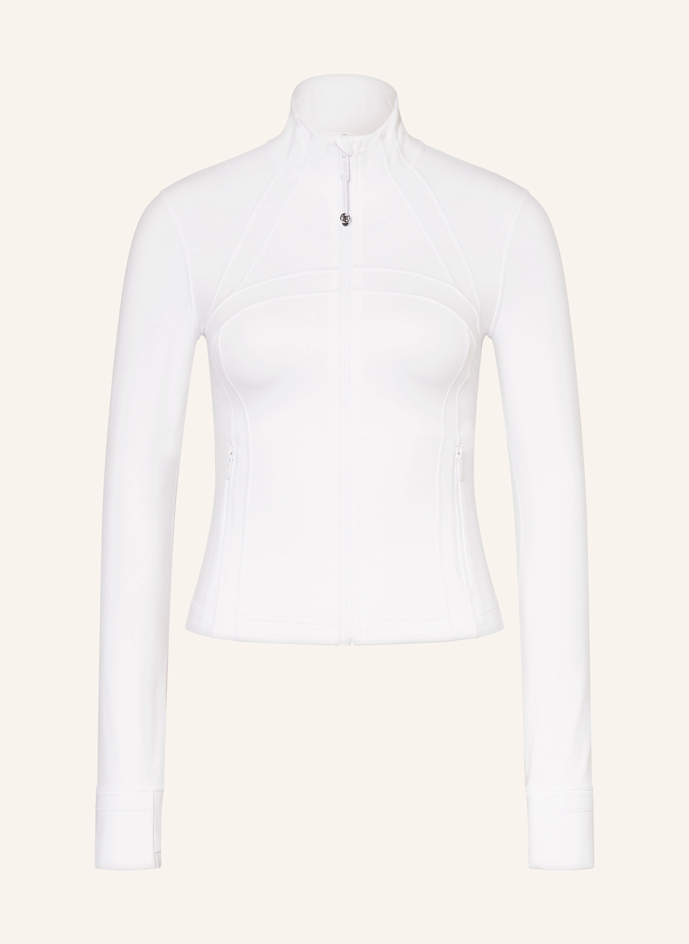 lululemon DEFINE CROPPED yoga jacket in white