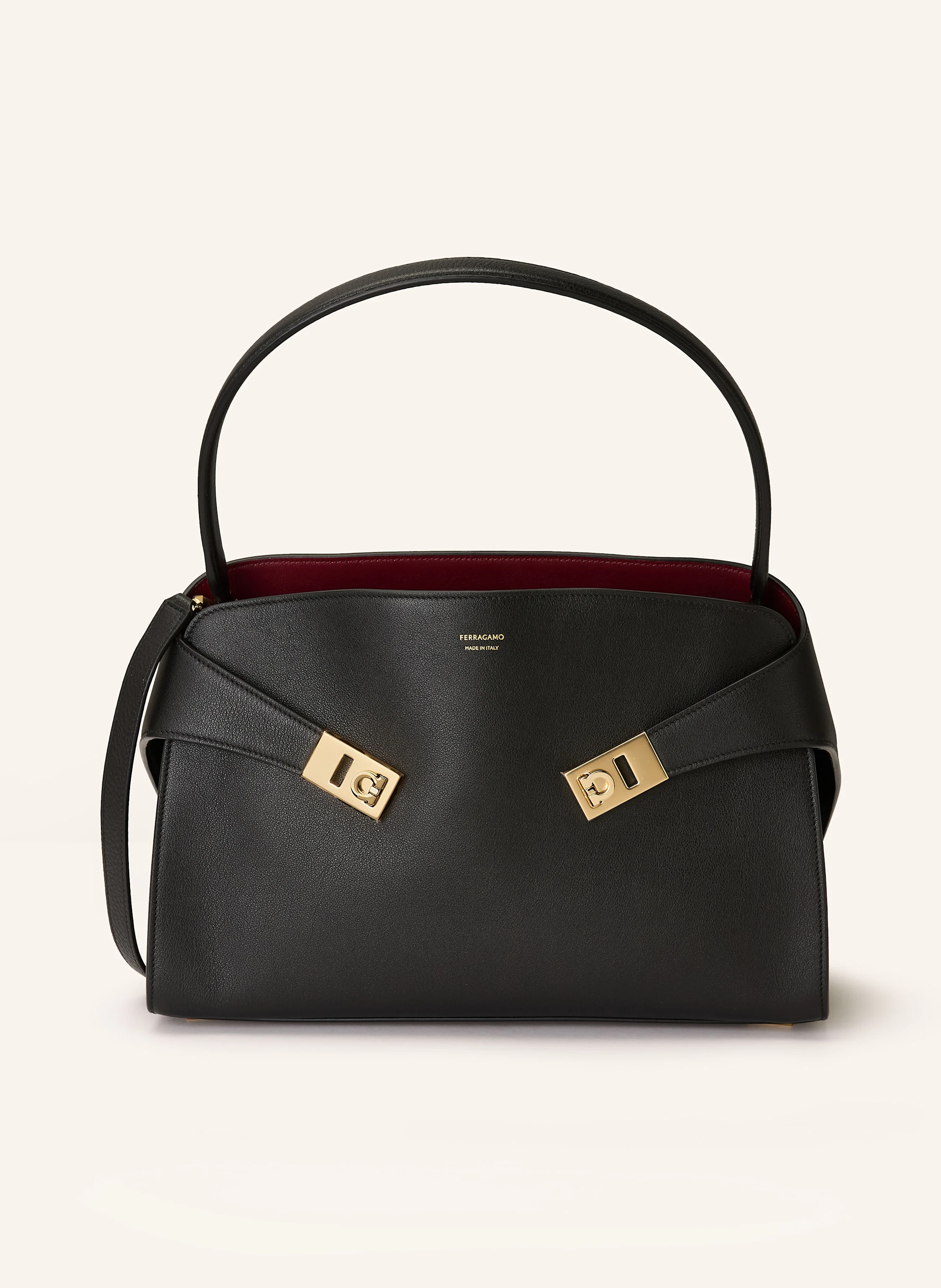 FERRAGAMO Håndtaske HUG: SORT