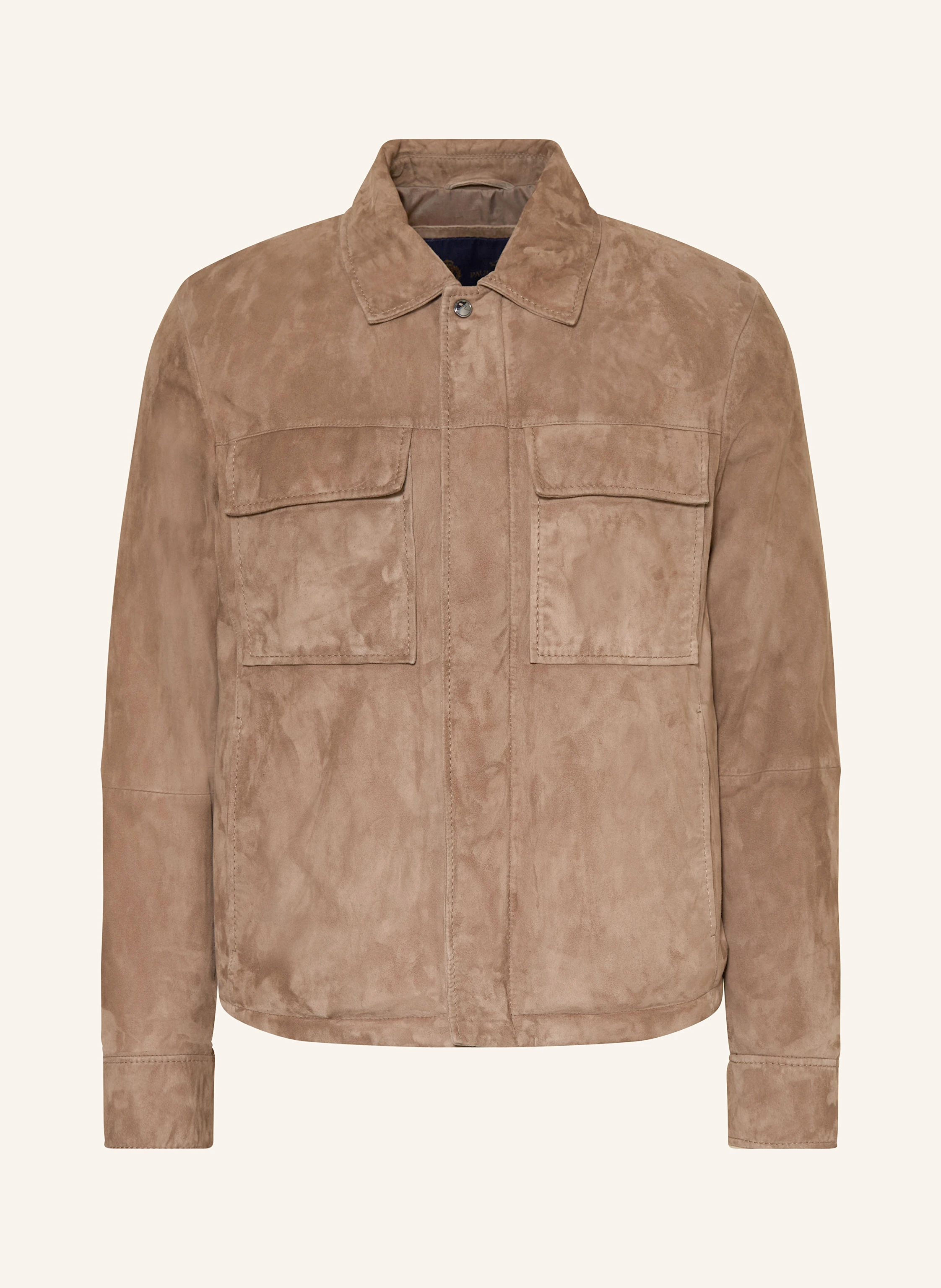 PAUL SHARK Lederjacke in hellbraun