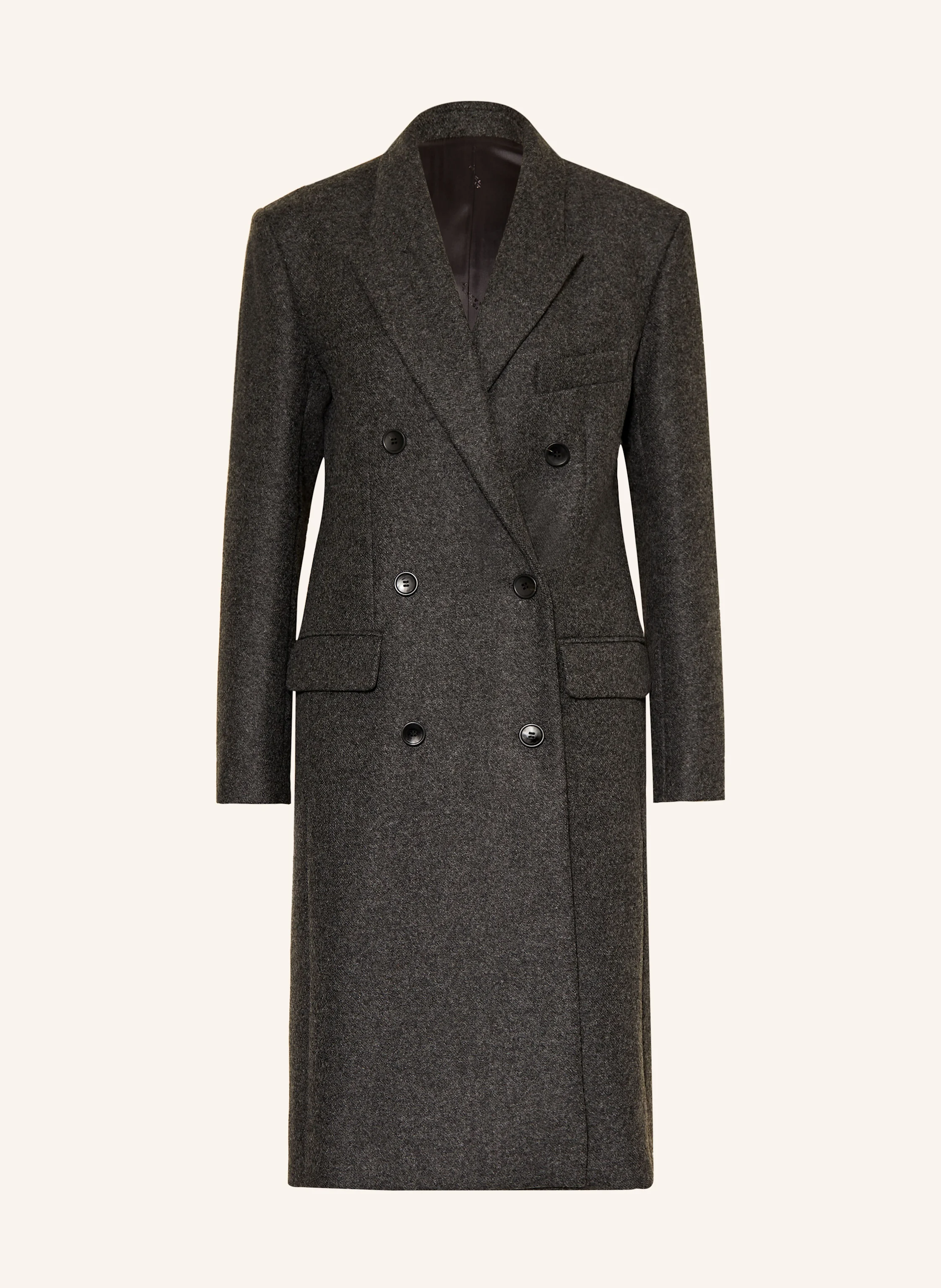 ISABEL MARANT Wool coat IRENE in dark gray