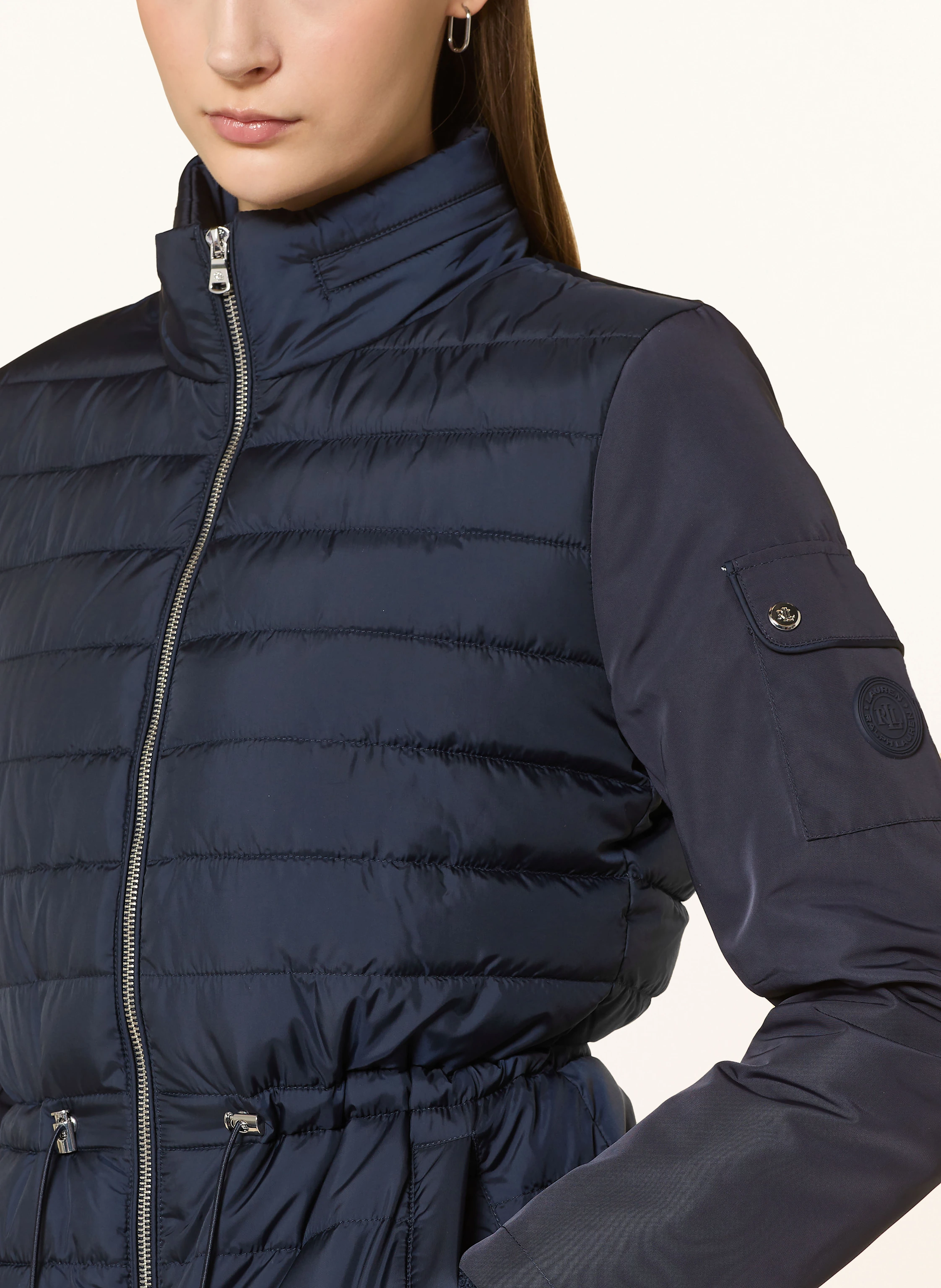 LAUREN RALPH LAUREN quiltet jakke: MØRKEBLÅ