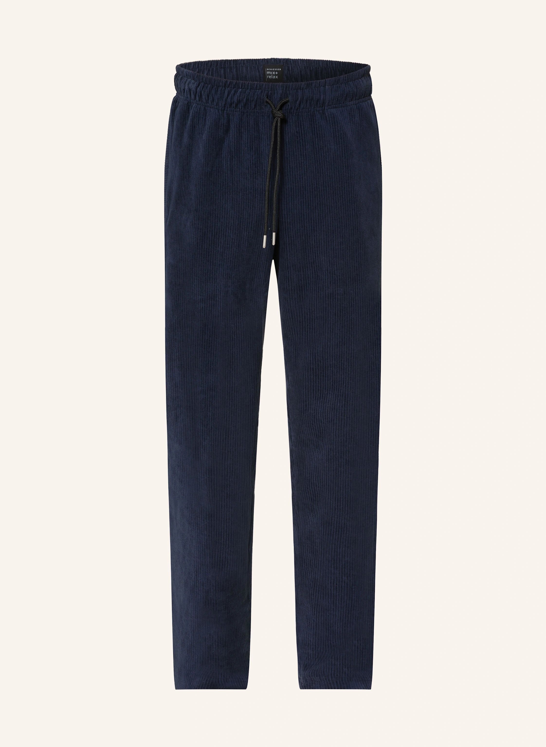 SCHIESSER Schlafhose MIX + RELAX in blaugrau / blau / weiss