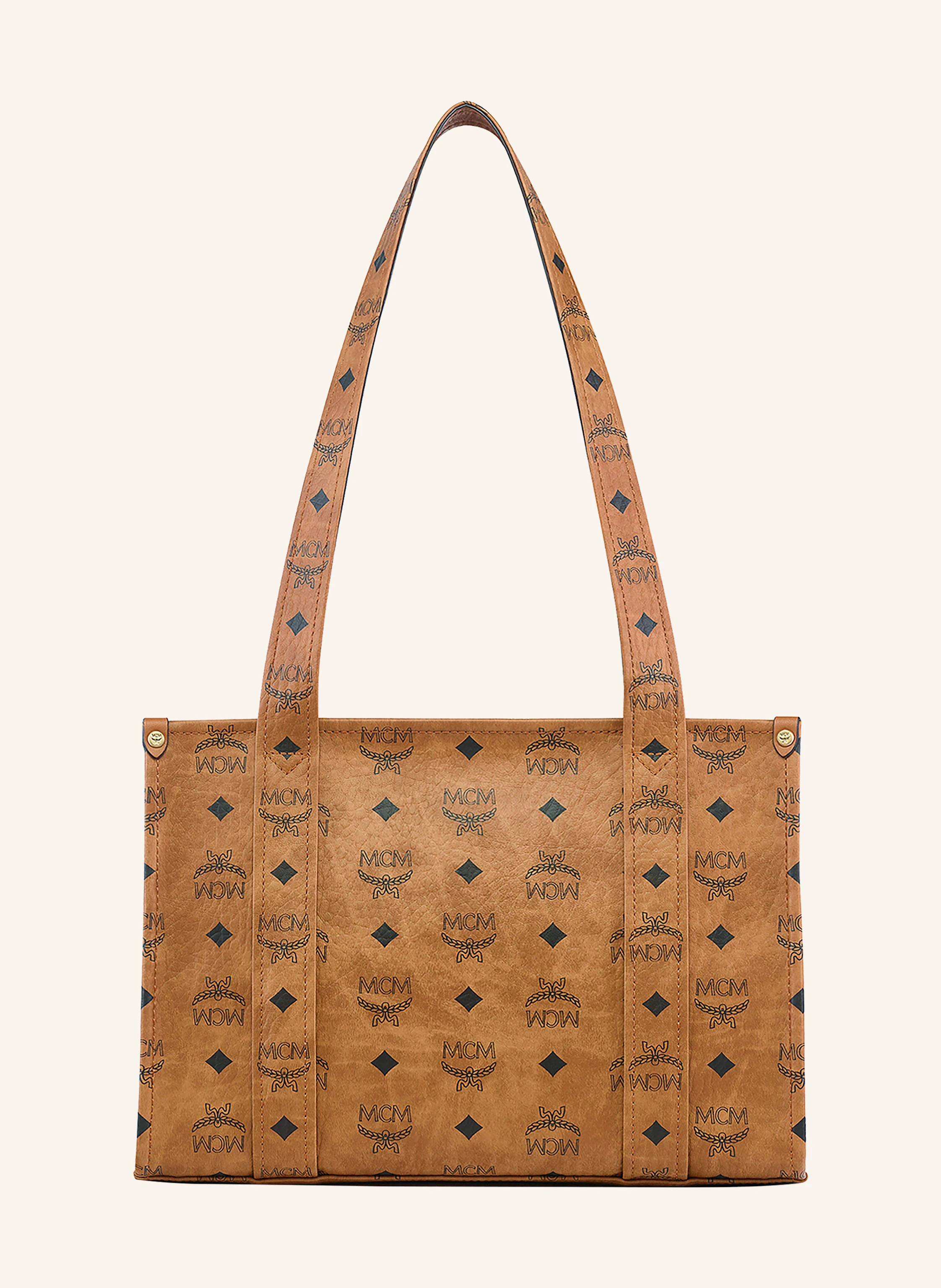 MCM Shopper AREN VISETOS SMALL in cognac / black