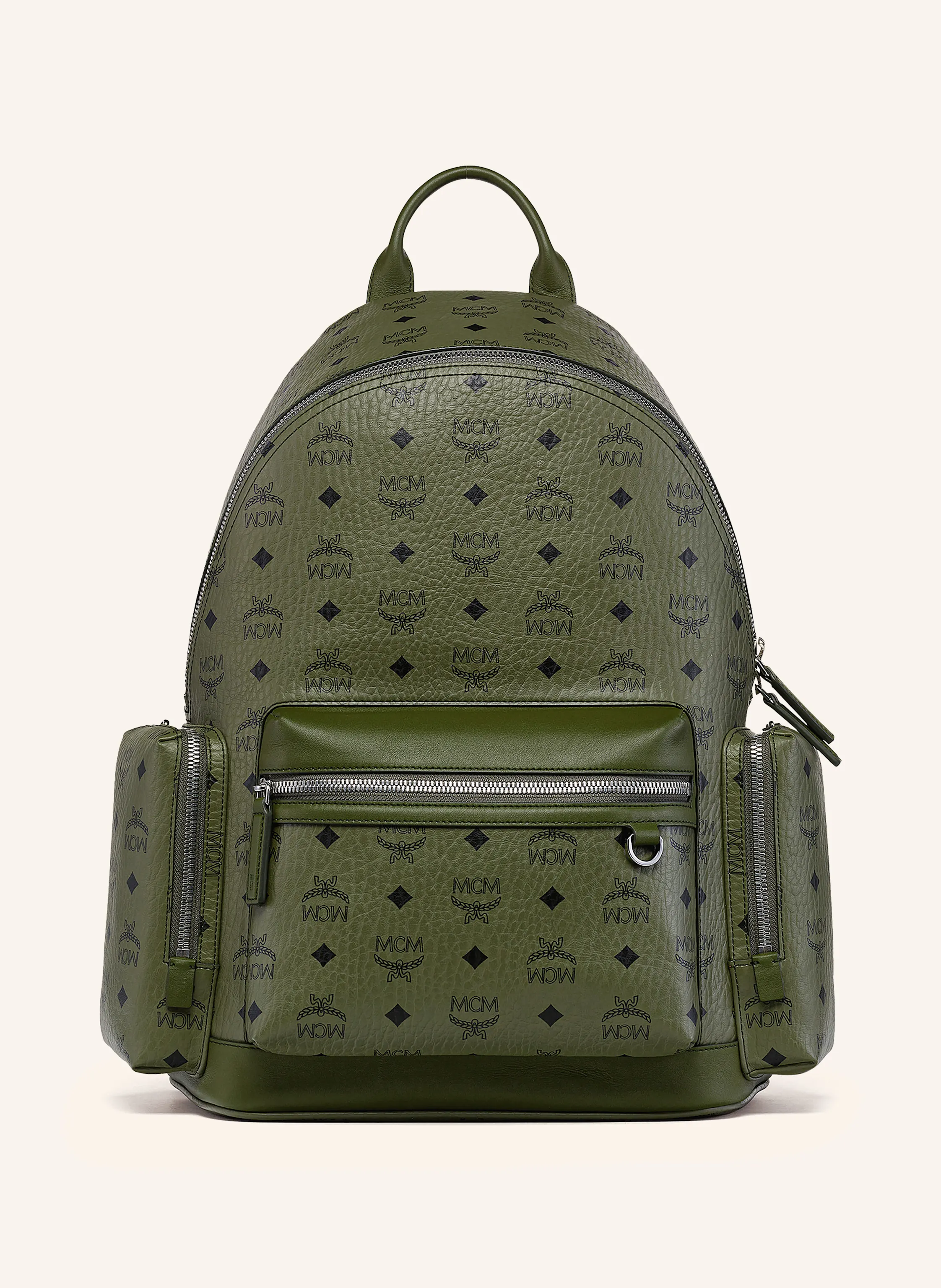 MCM Backpack STARK in khaki/ black