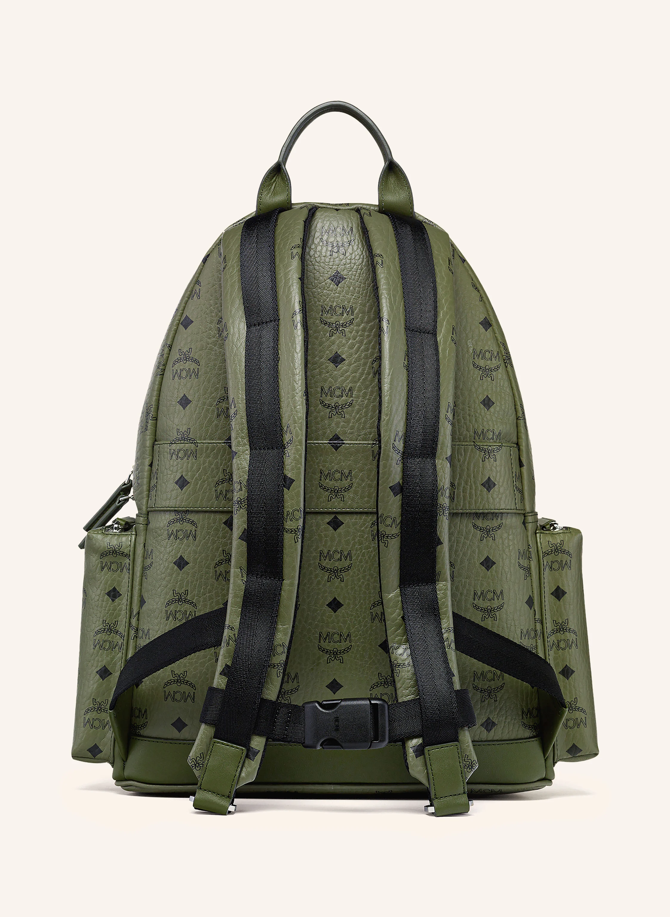 MCM Backpack STARK in khaki/ black