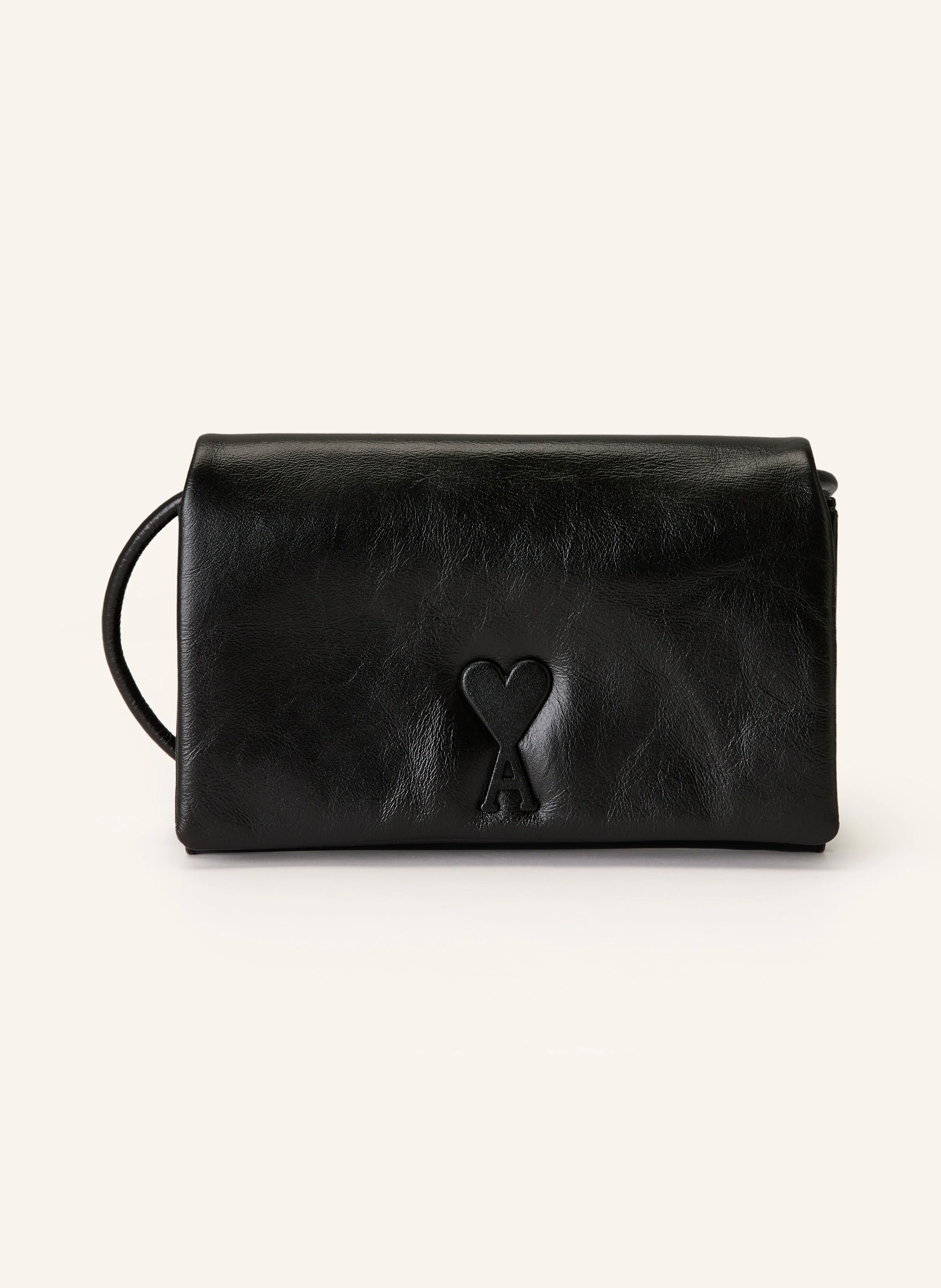 ハンドバッグ AMI PARIS Leather shoulder bag with logo monogram Leather shoulder bag with monogram logo AMI PARIS - Nugnes1920