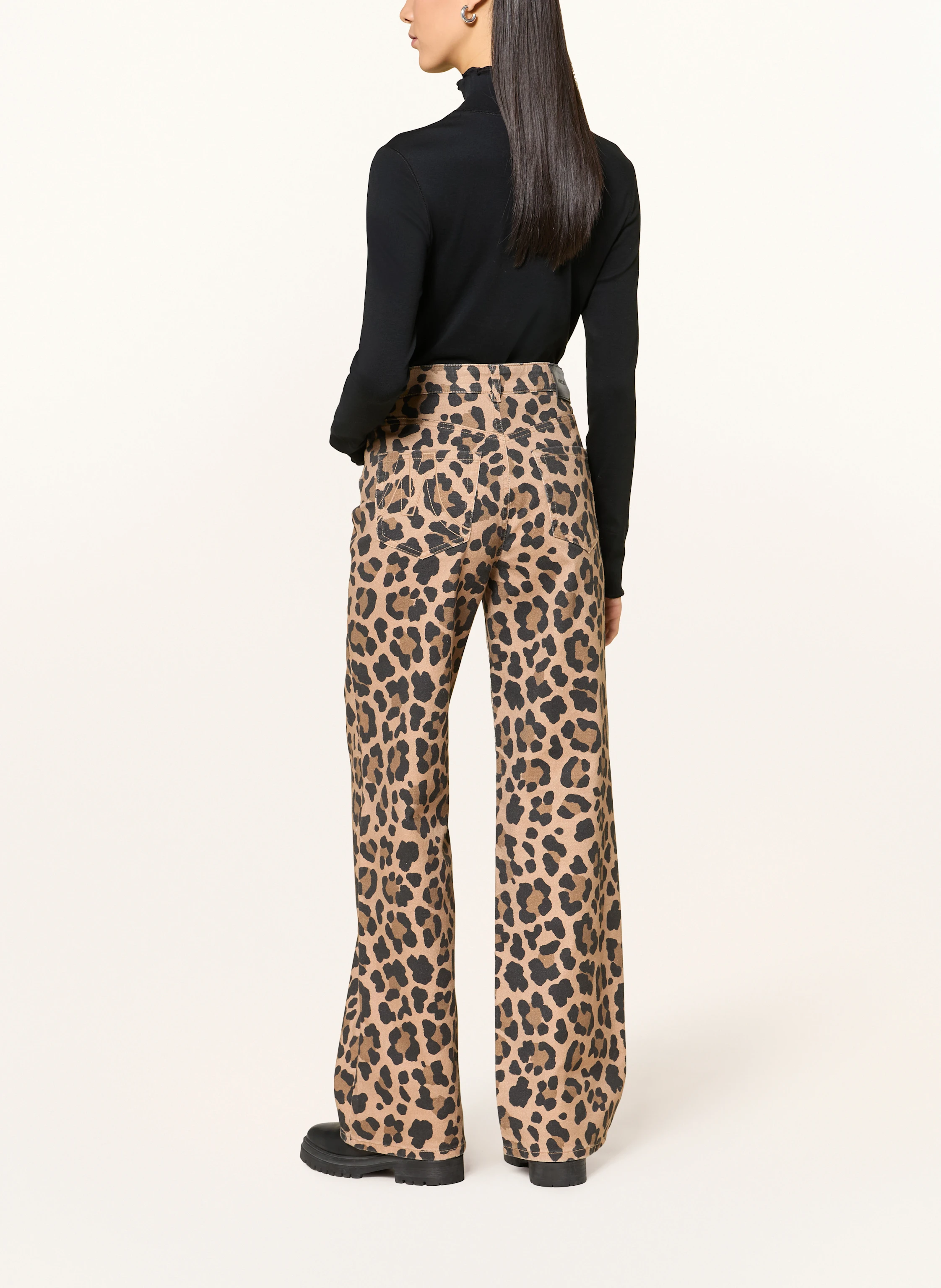 MARC CAIN Wide Leg Jeans WIGAN: 624 milk coffee