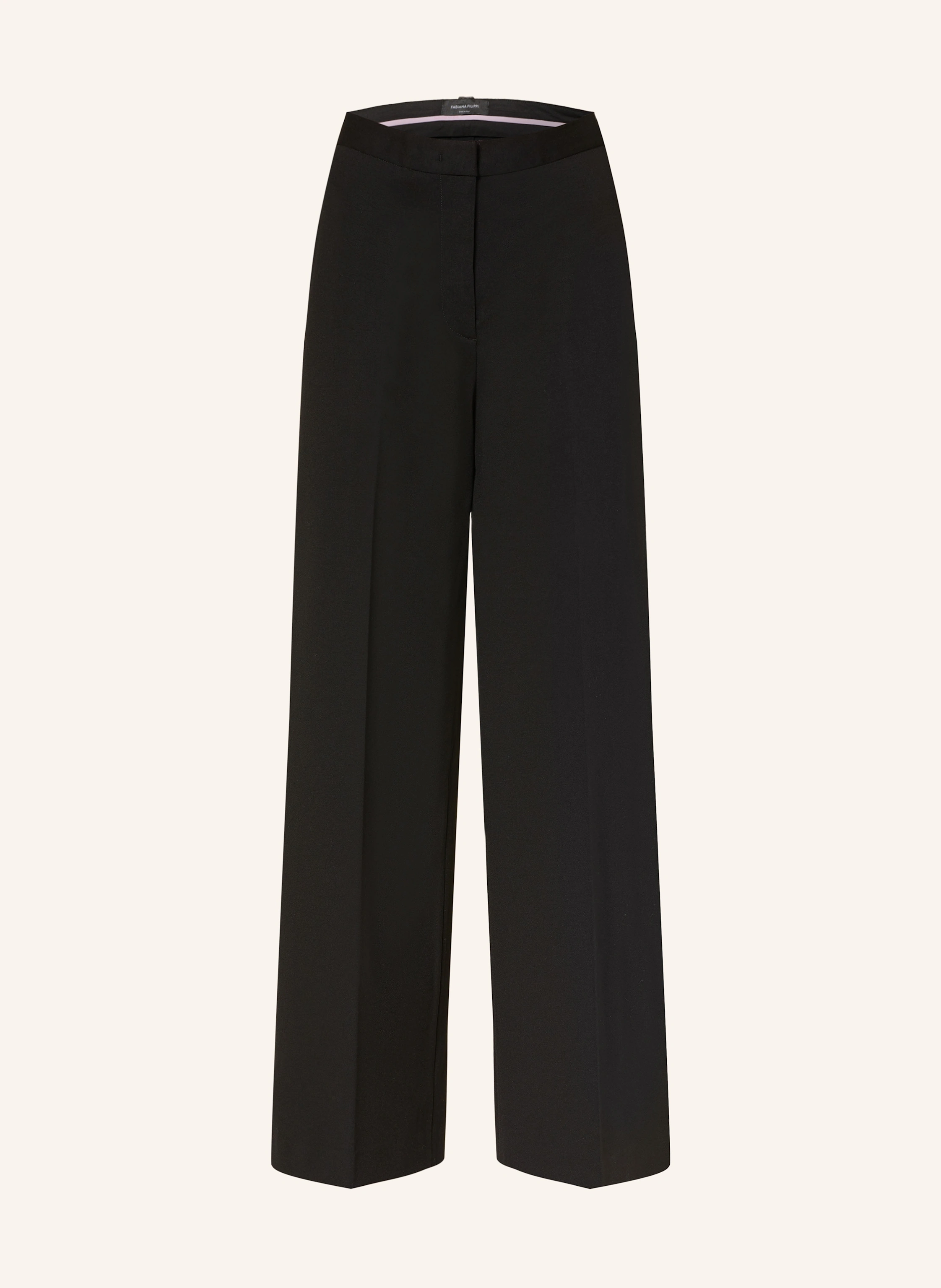 FABIANA FILIPPI Wide leg trousers in black