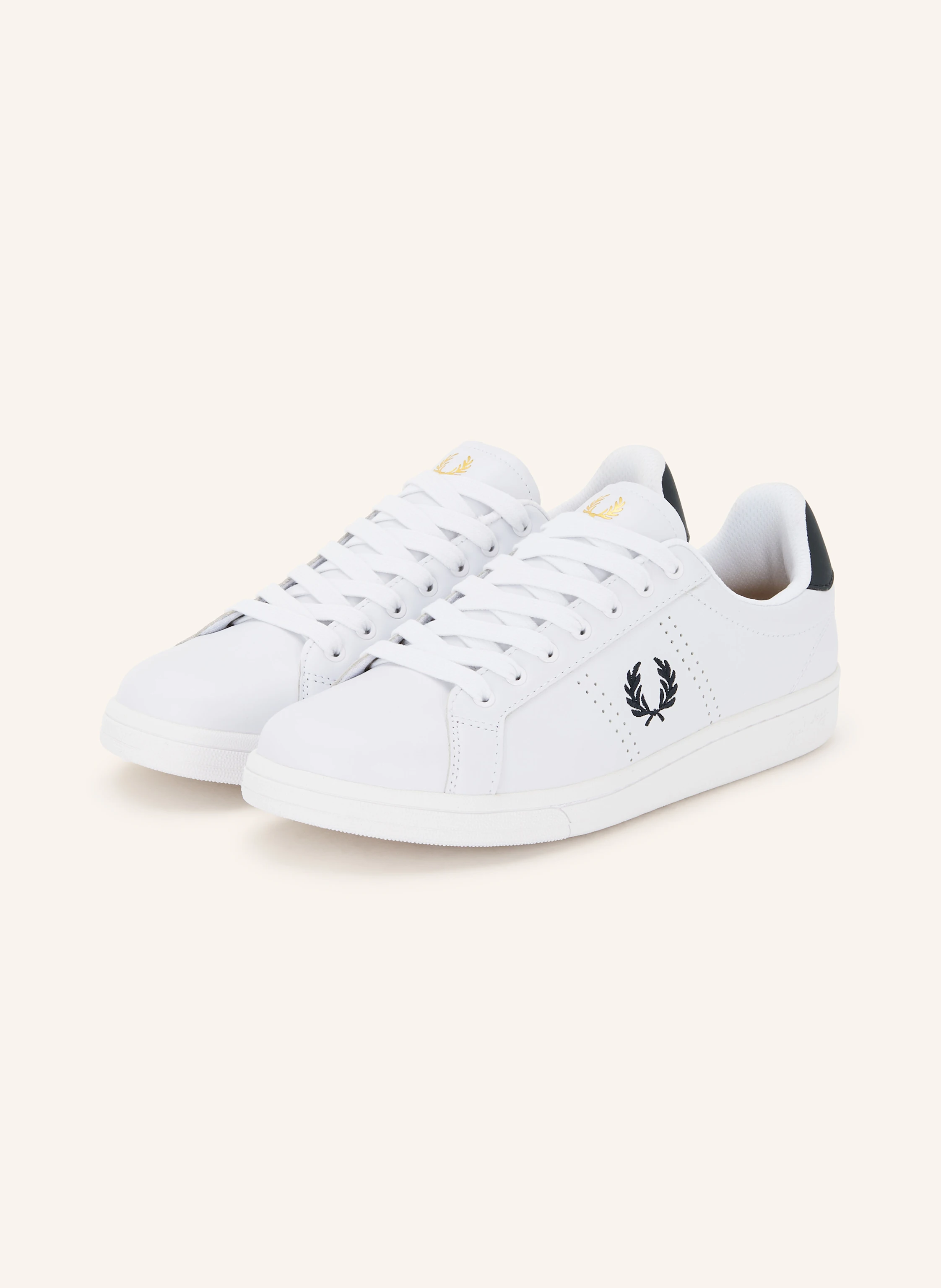 FRED PERRY Sneakers in white / dark blue