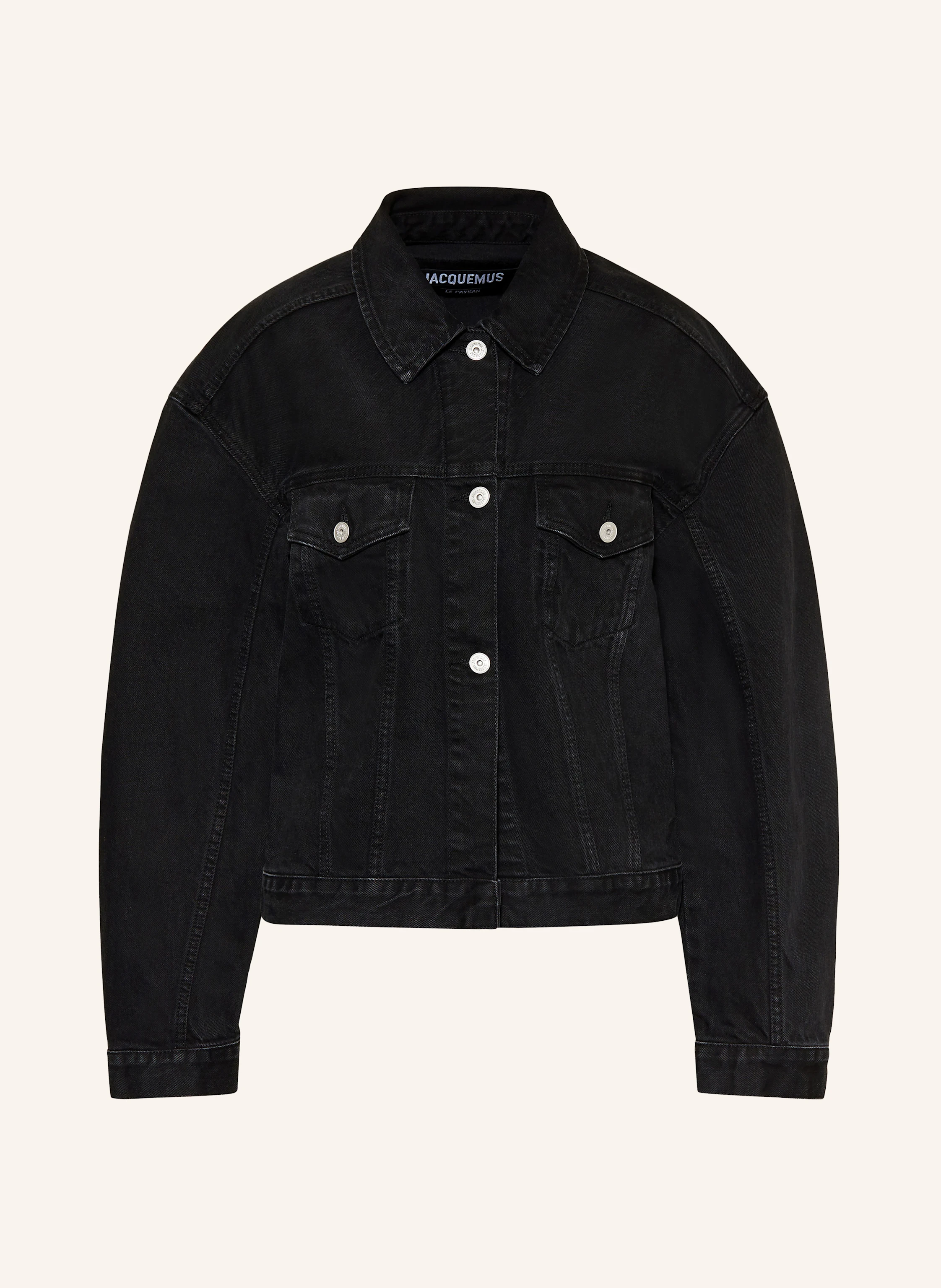JACQUEMUS Denim jacket LA VESTE DE-NIMES in black
