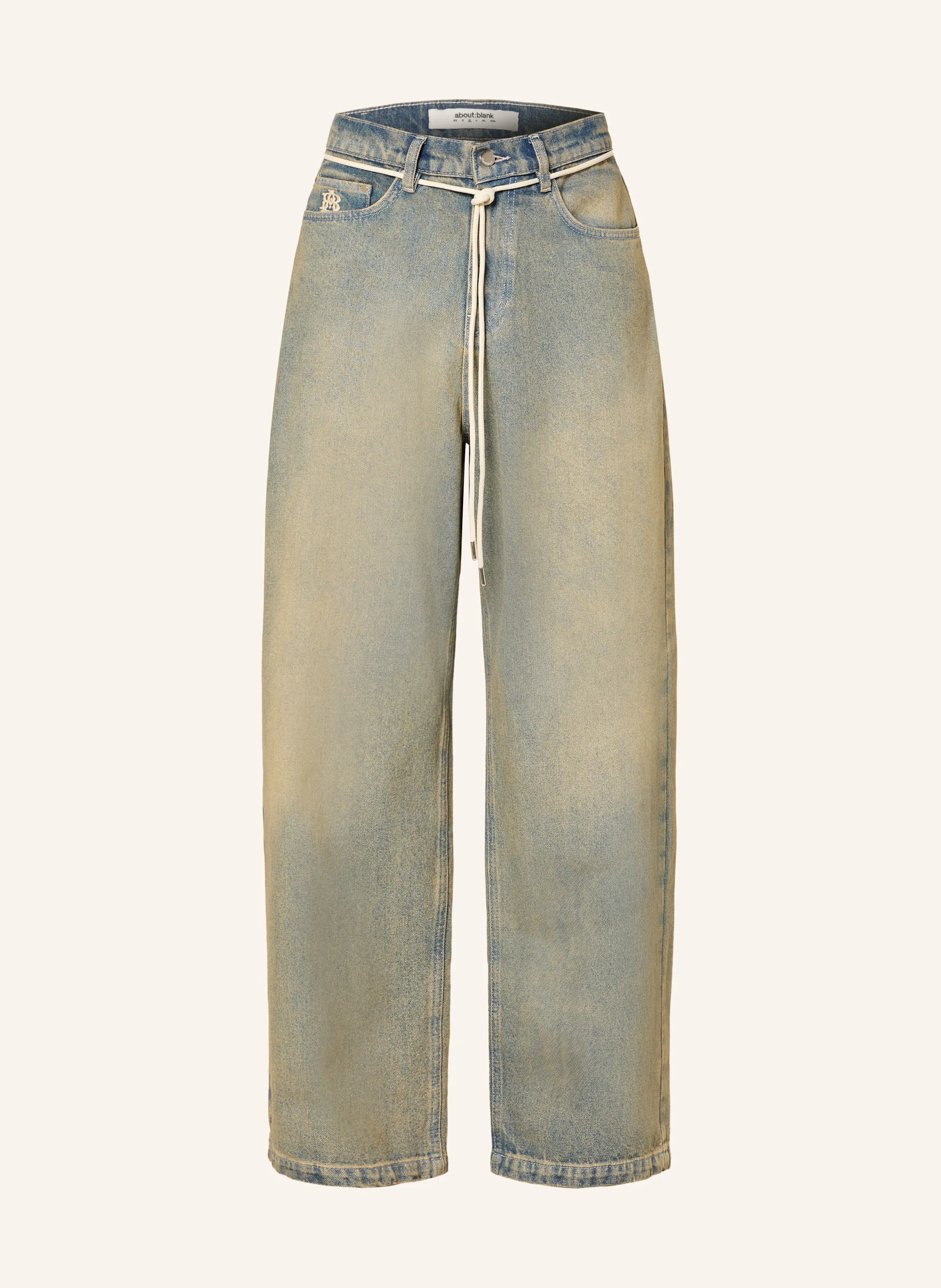 about:blank Jeans wide fit in dirty wash