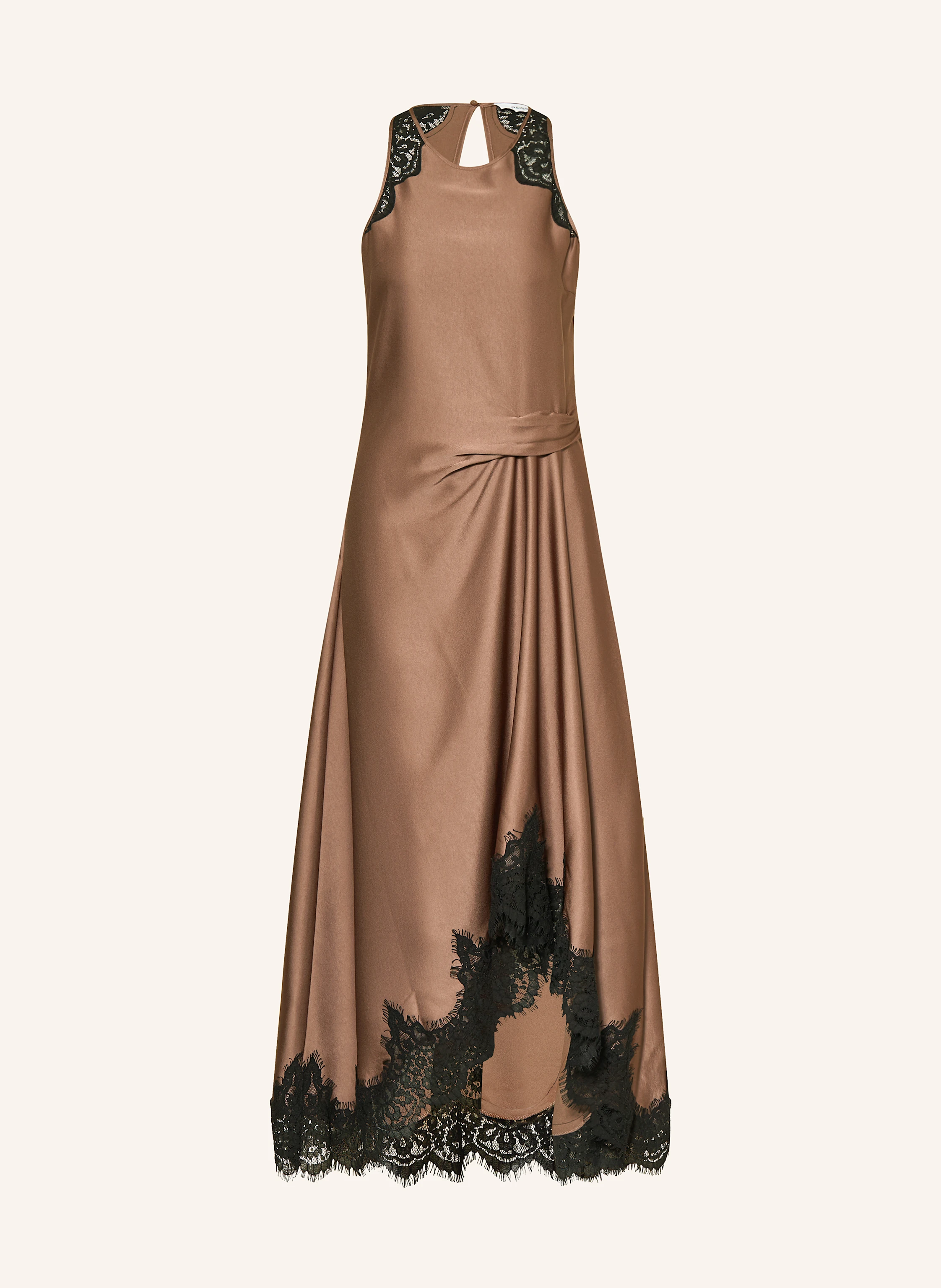 tadashi shoji lace tea-length dress Tadashi Shoji Off-The-Shoulder Floral Embroidered Dress