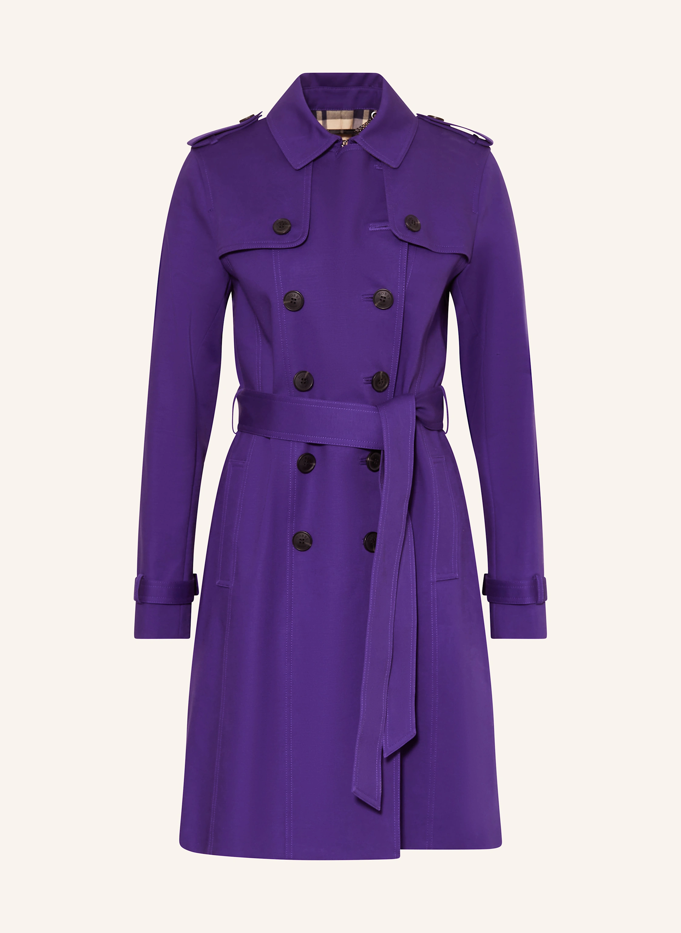 Hobbs Purple Coat HOBBS SKYLAR Trench Coat In Purple