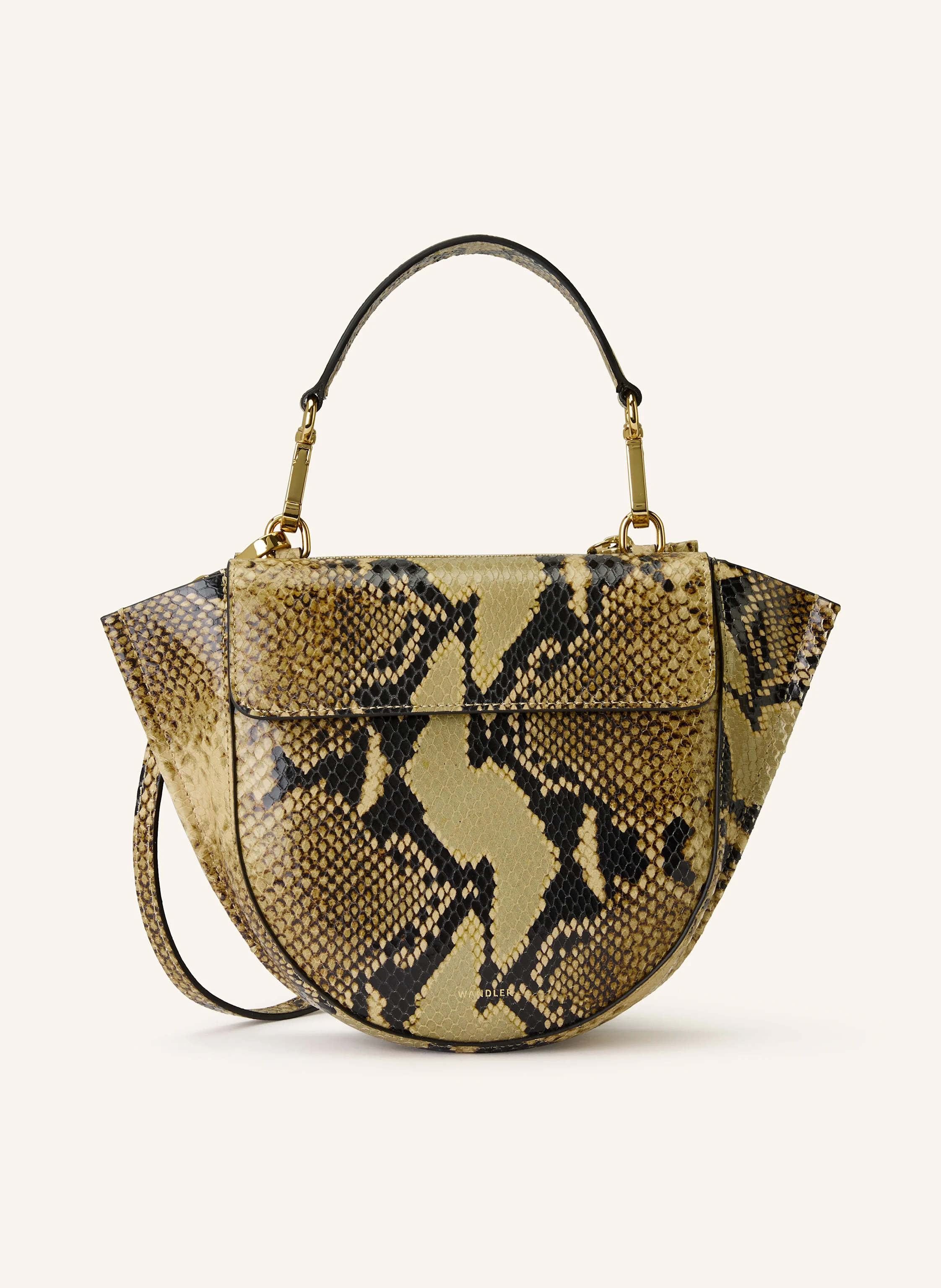 WANDLER Shoulder bag HORTENSIA MINI in beige/ olive/ black