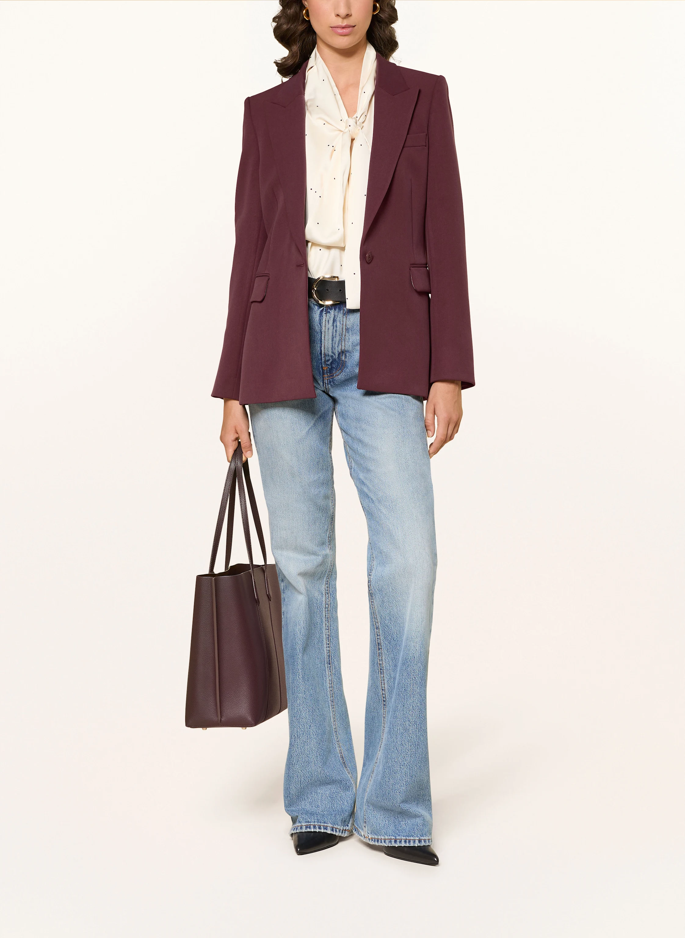 REISS Blazer GABI: DARK RED