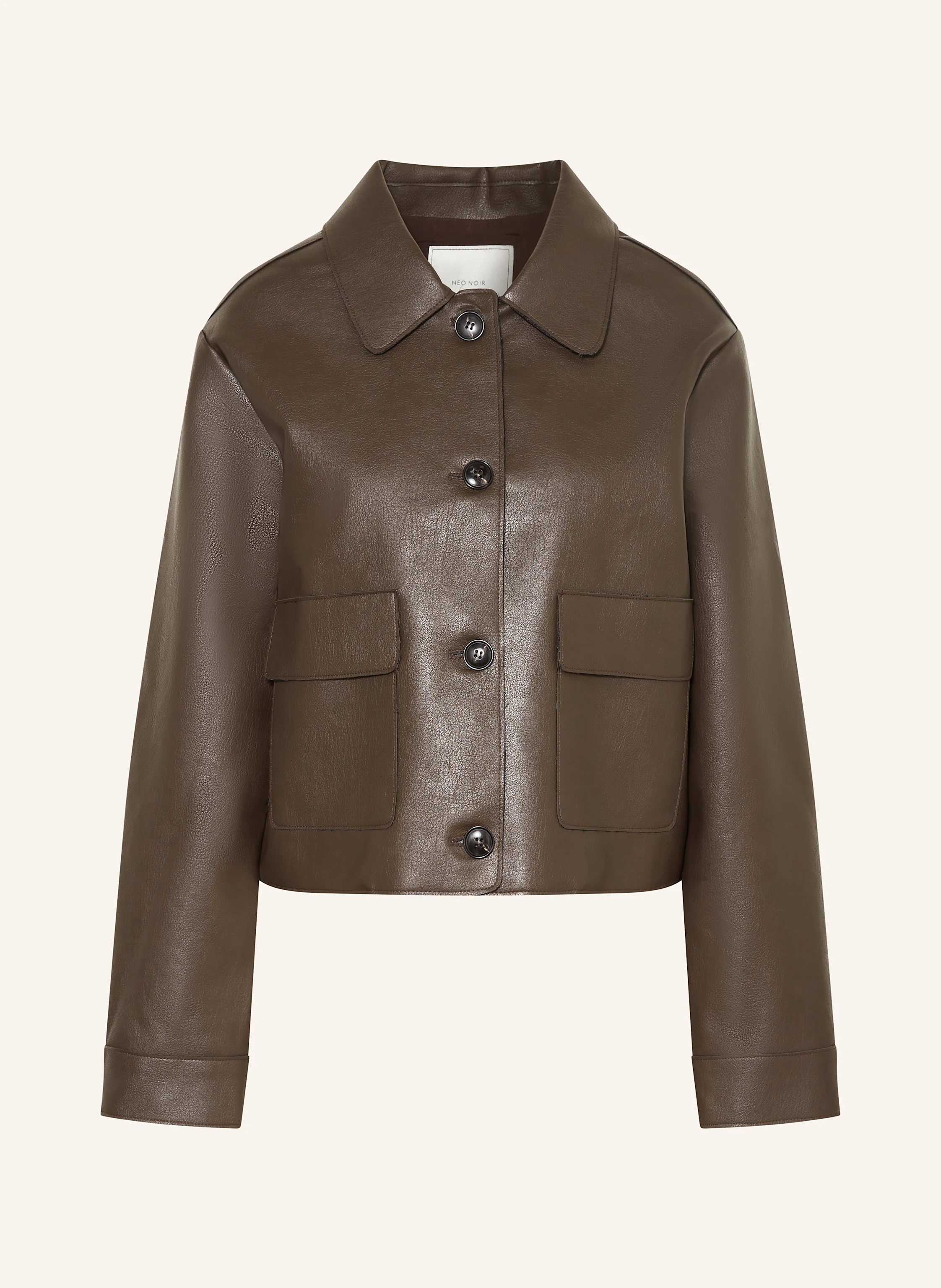 NEO NOIR ROMANA jacket in leather look in brown