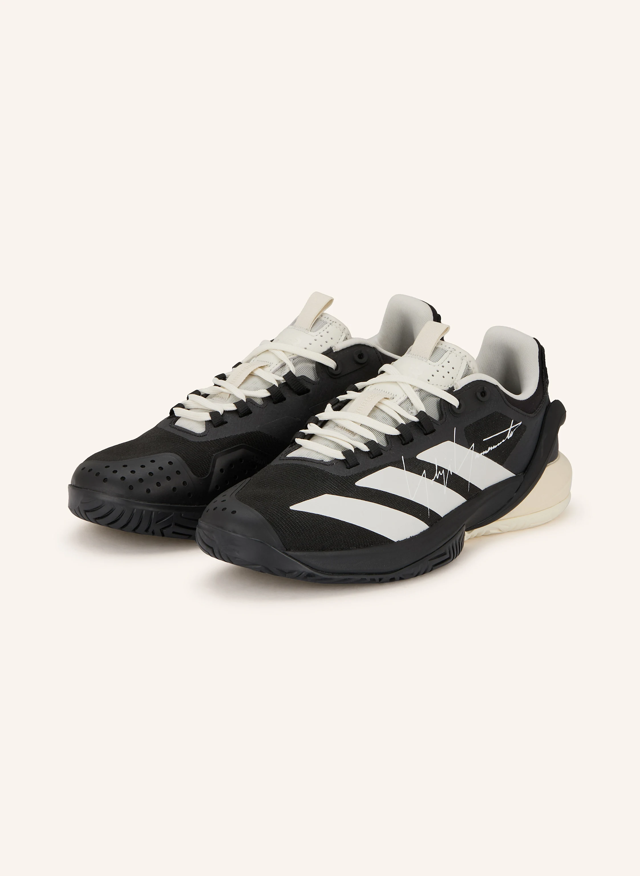 Y-3 ADIZERO CYBERSONIC 2 Y-3 tennis shoes Y-3 Tennis in black / ecru