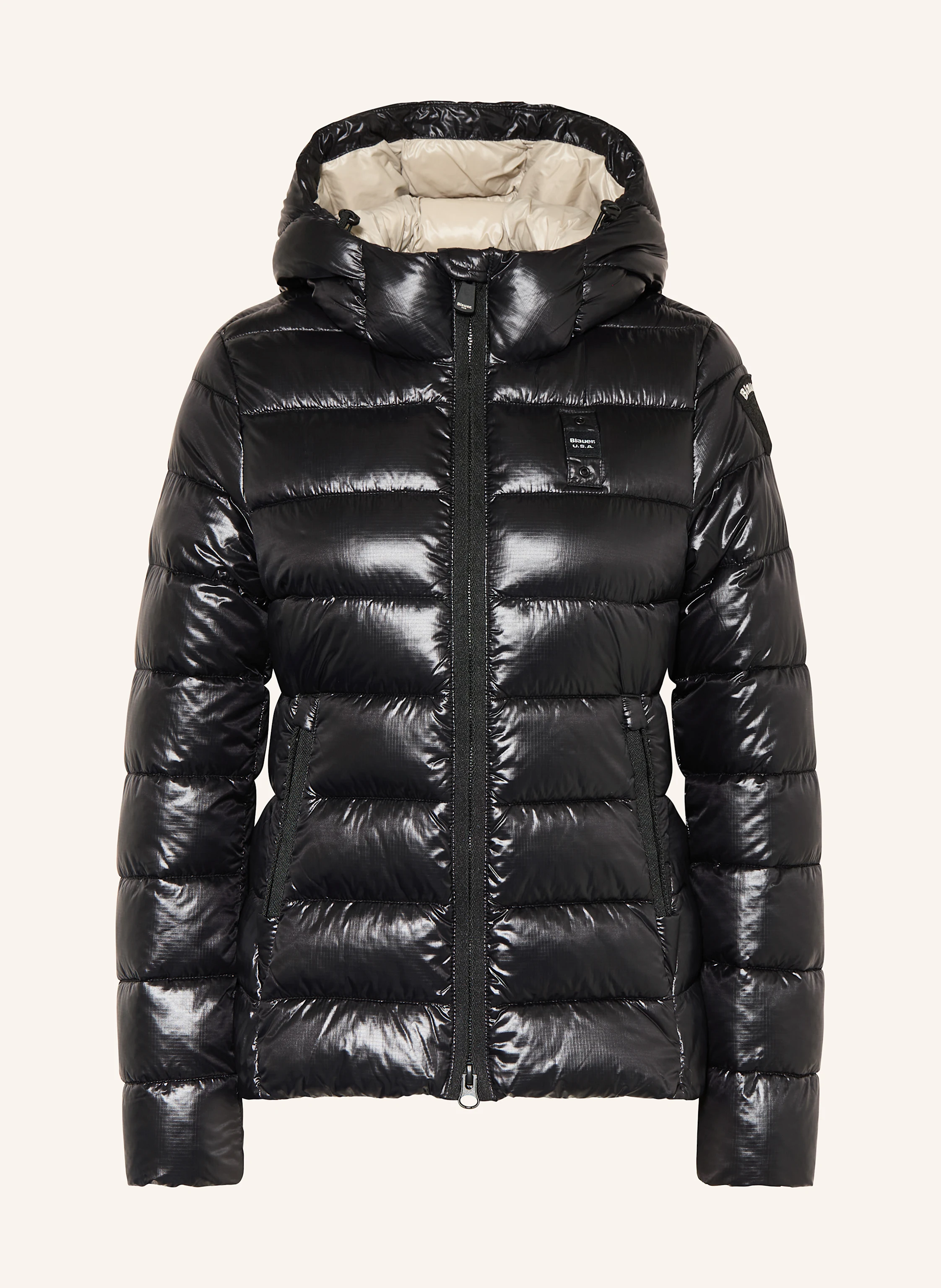 Blauer Steppjacke CAROLL mit DUPONT™ SORONA®-Isolierung in schwarz