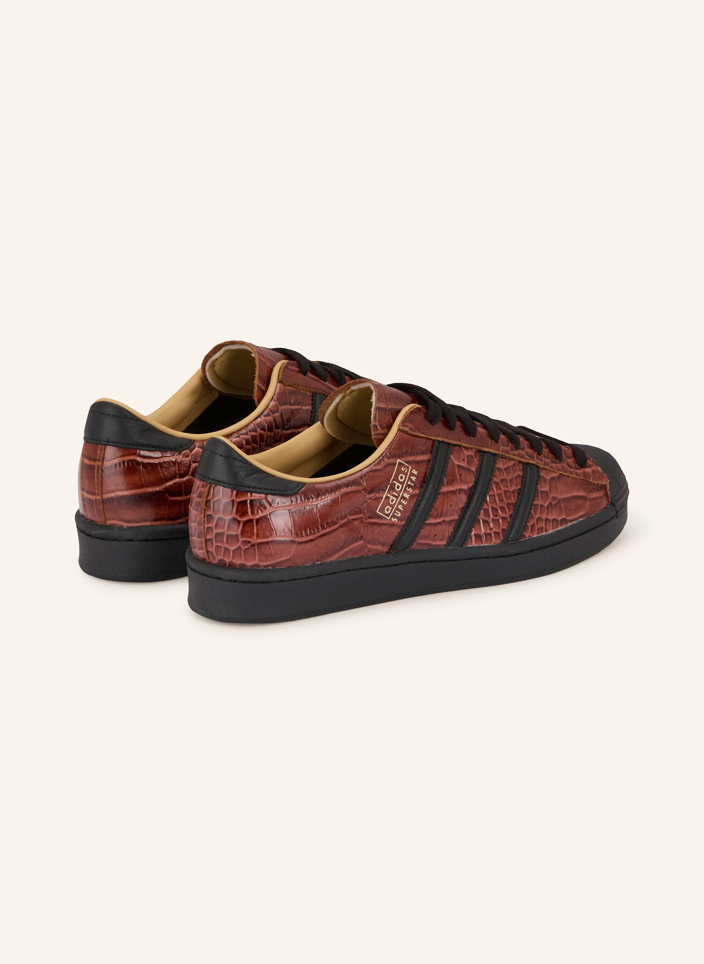 adidas Originals Sneakersy SUPERSTAR VINTAGE kolor brzowy / czarny