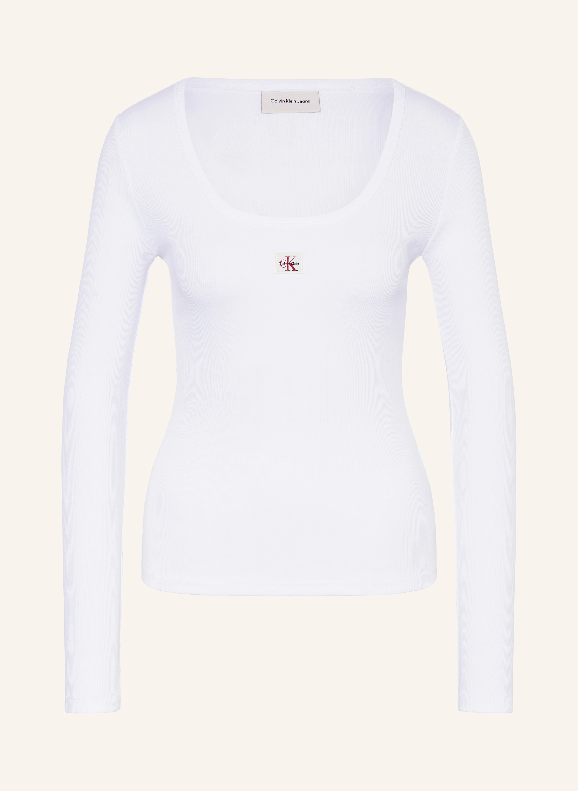 Calvin Klein Jeans Long sleeve shirt in white