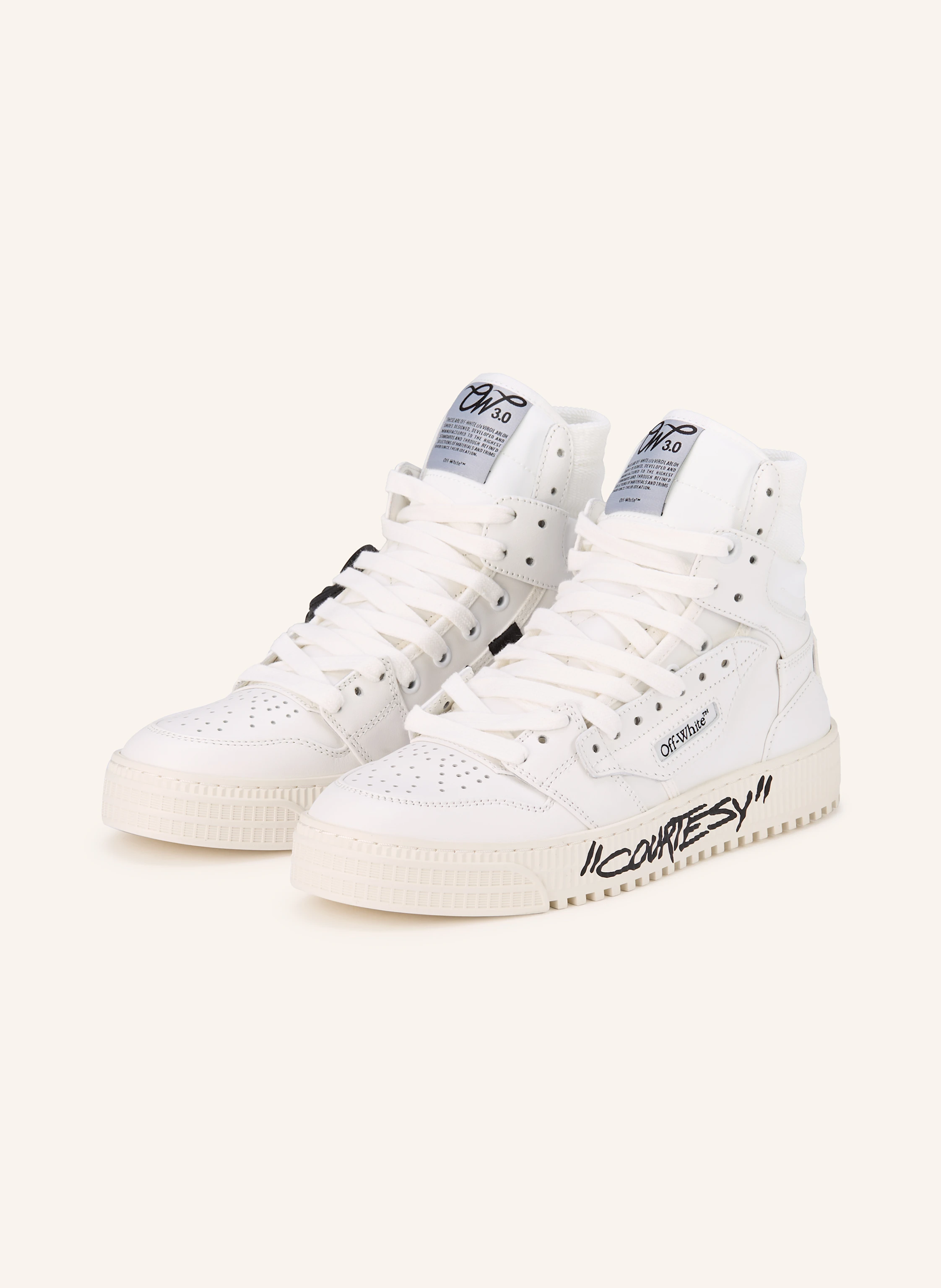 Off-White High-top sneakers OFF COURT COURTESY in white/ black