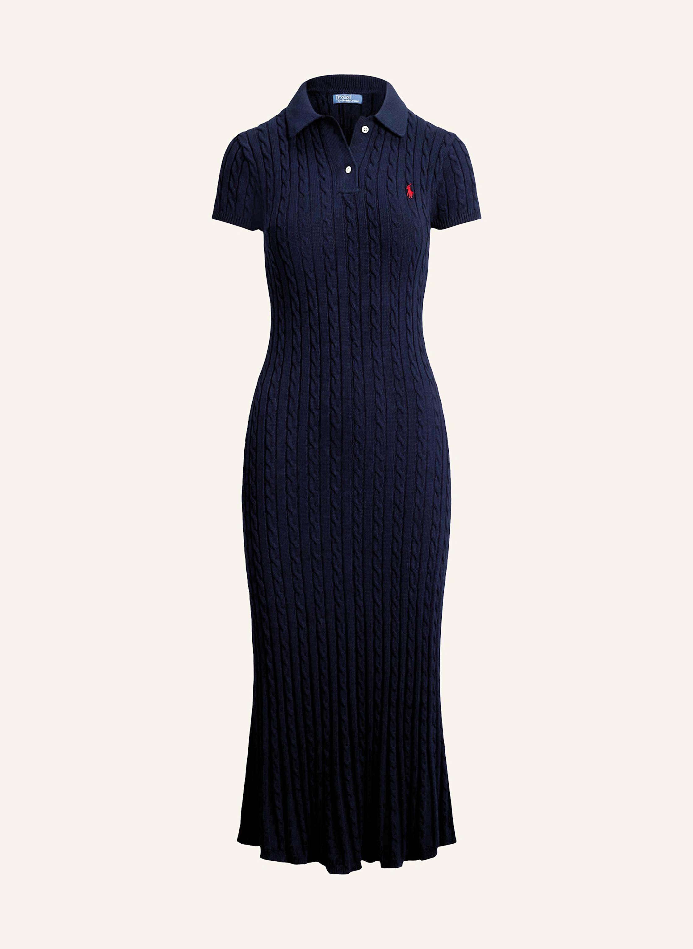 POLO RALPH LAUREN Knit dress in dark blue