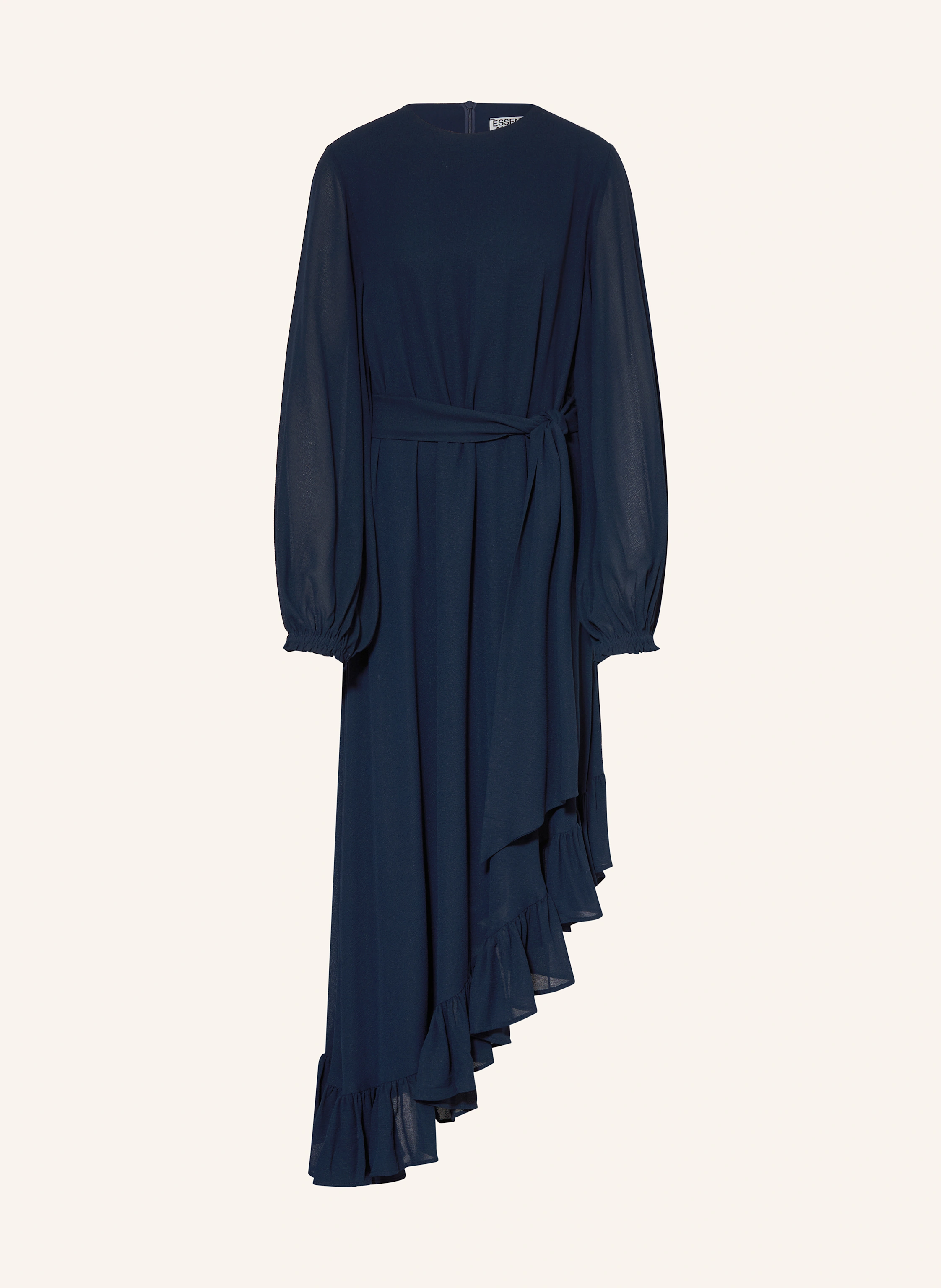 essentiel antwerp blue maxi dress Blue halter neck maxi-length dress