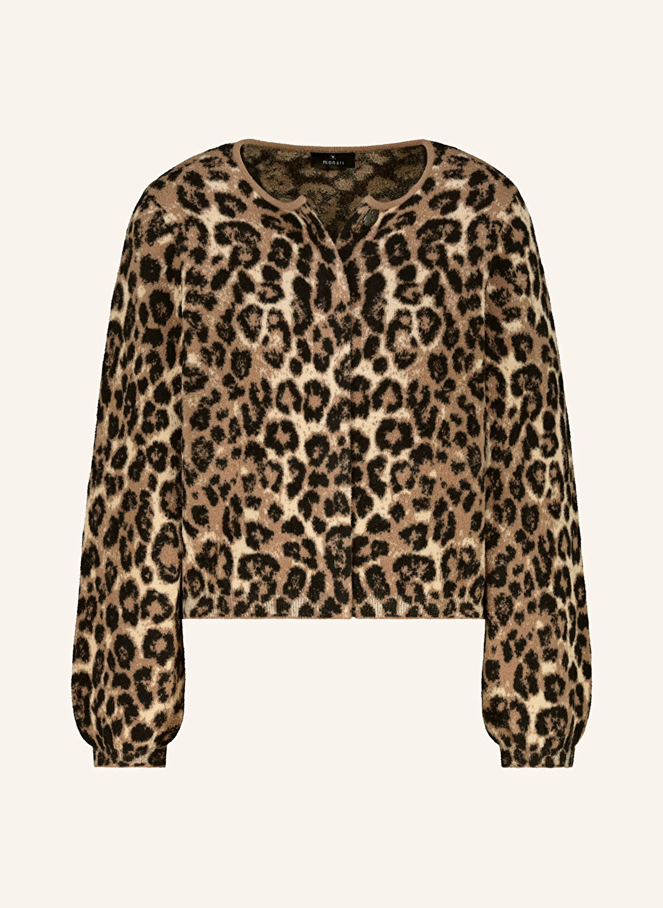 monari Cardigan in black/ brown/ cream