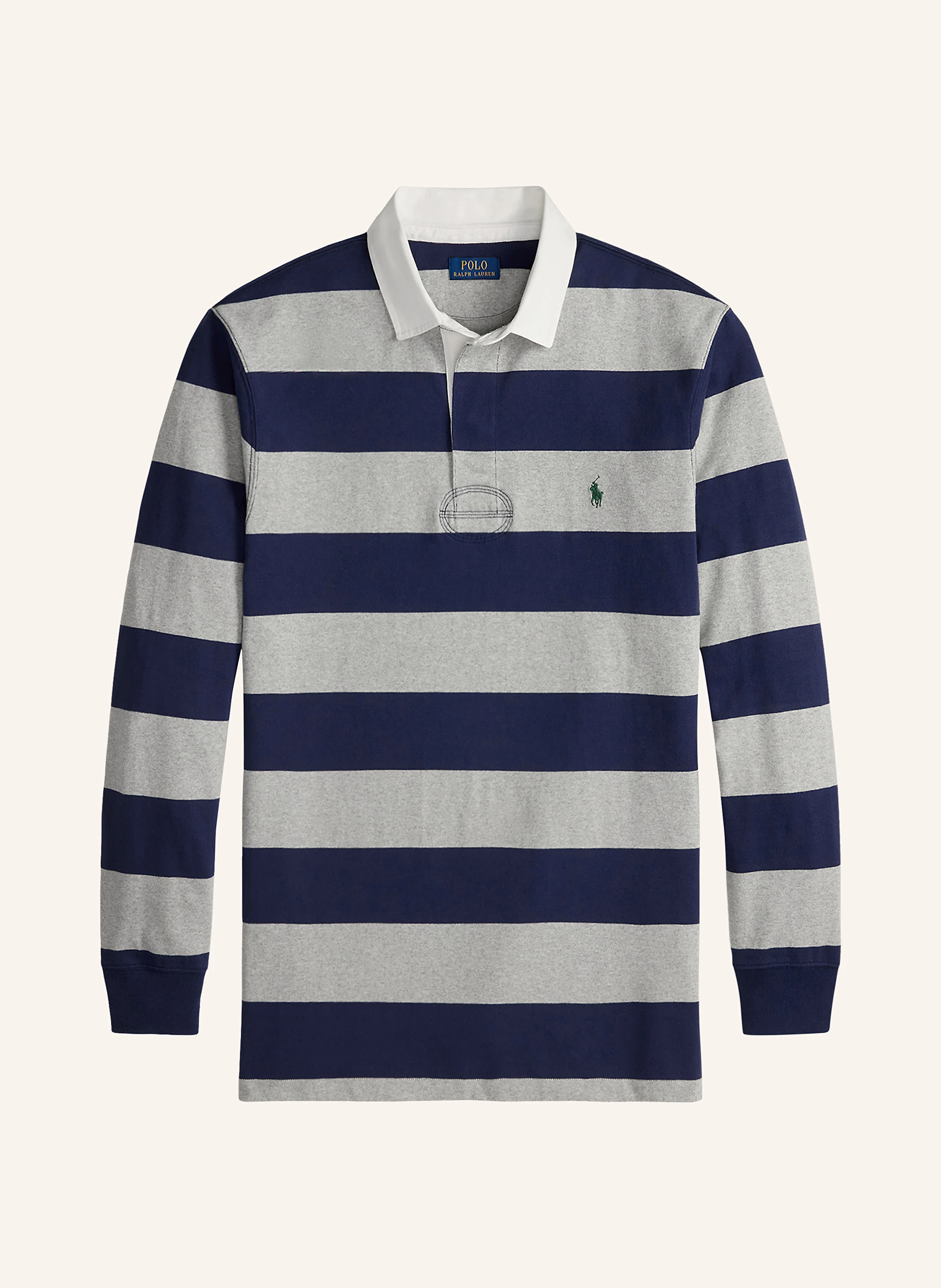 POLO RALPH LAUREN Big & Tall Rugby shirt classic fit in gray