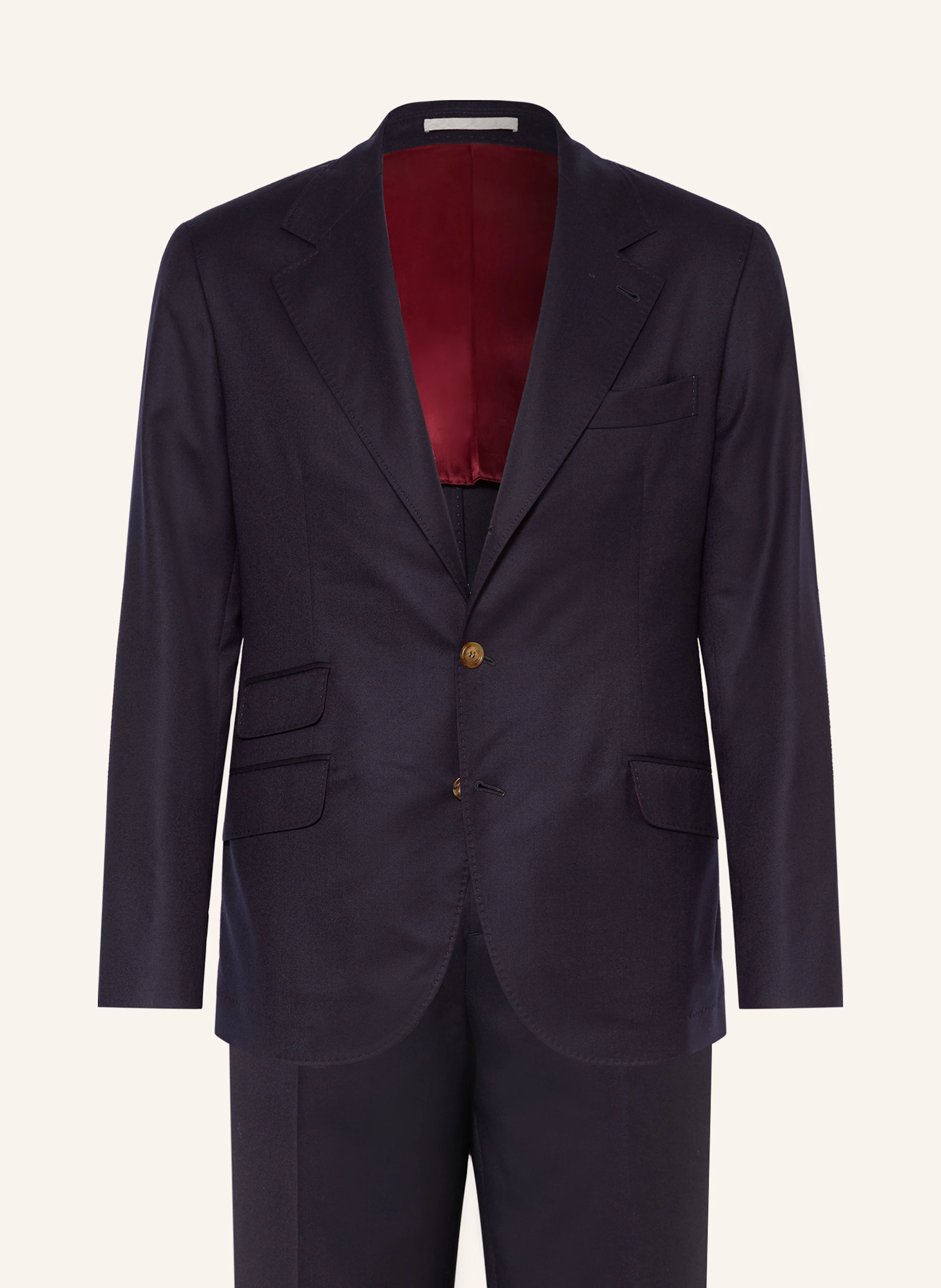 BRUNELLO CUCINELLI Suit slim fit in c334 blu colorato