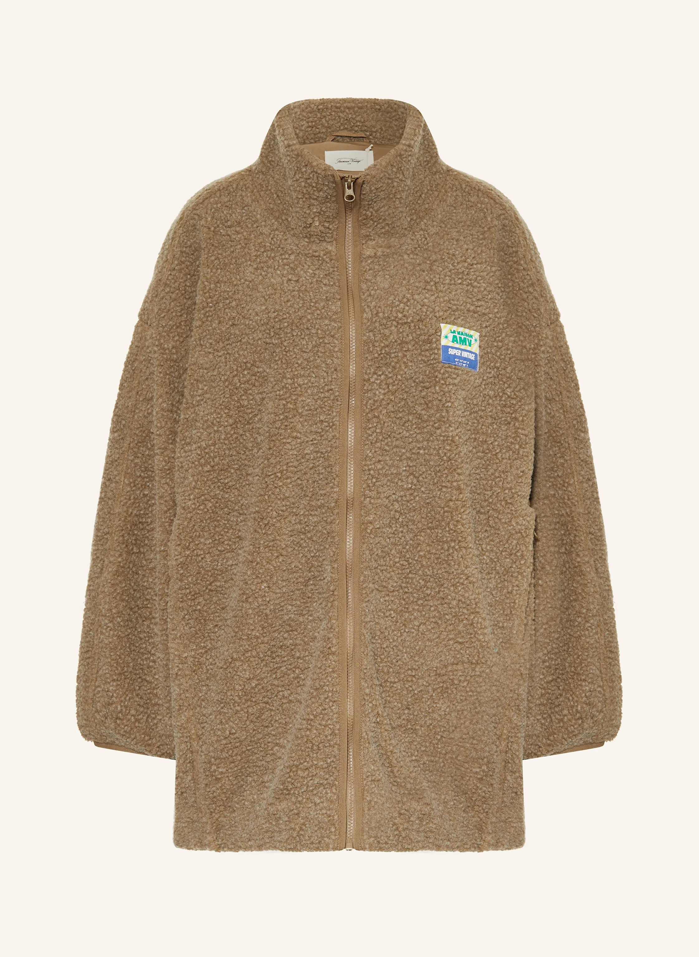 【 VINTAGE 】 Teddy Jacket American Vintage Teddy jacket HOKTOWN in light brown